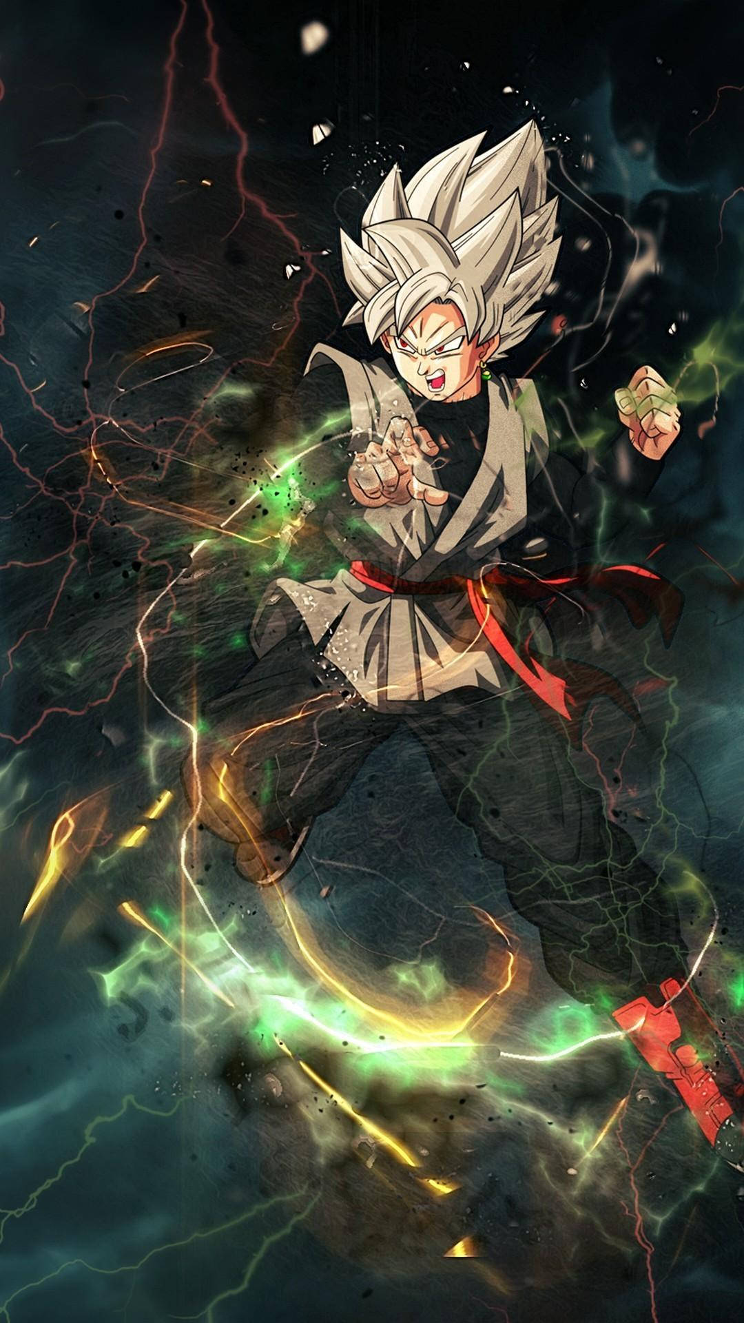 Elektrikli Goku Black iPhone Duvar Kağıdı