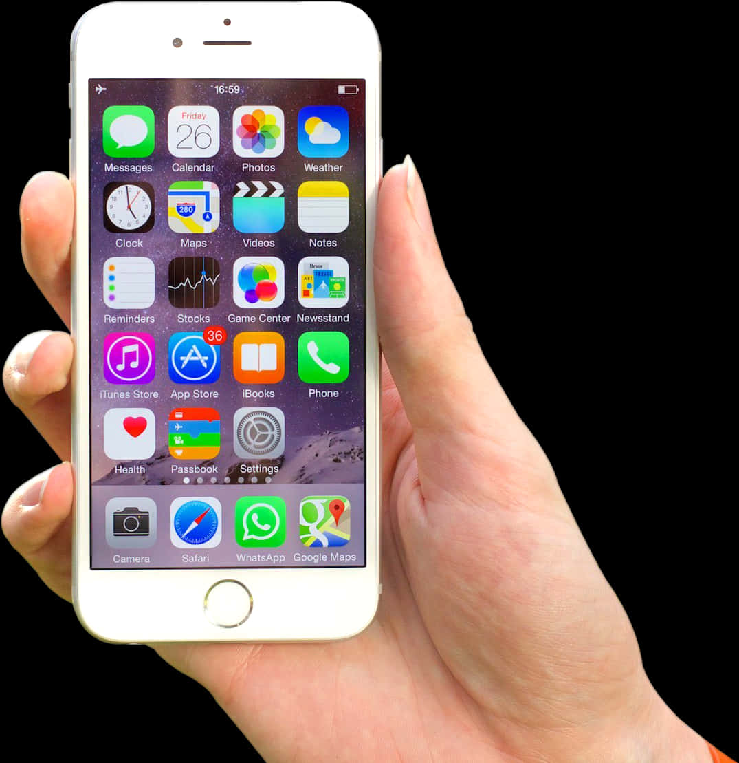 Elinde Uygulamaları Gösteren Telefon Tutan El Duvar Kağıdı