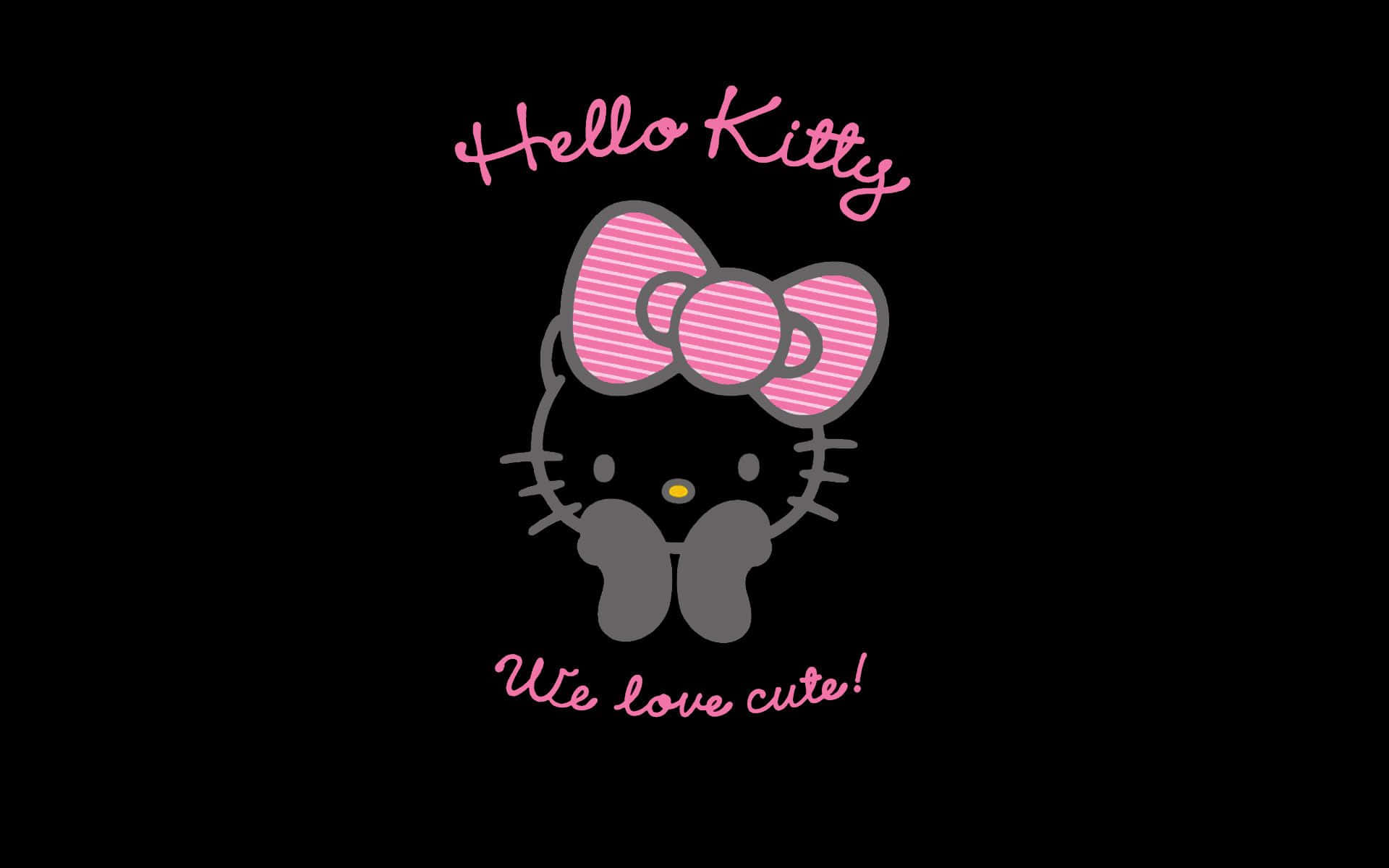 Emo Hello Kitty Sevimli Alıntı Duvar Kağıdı