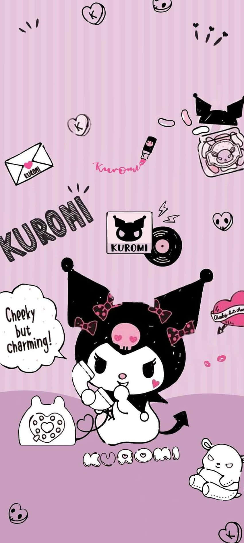 Emo Hello Kitty ile gerçek renklerinizi gösterin! Duvar Kağıdı
