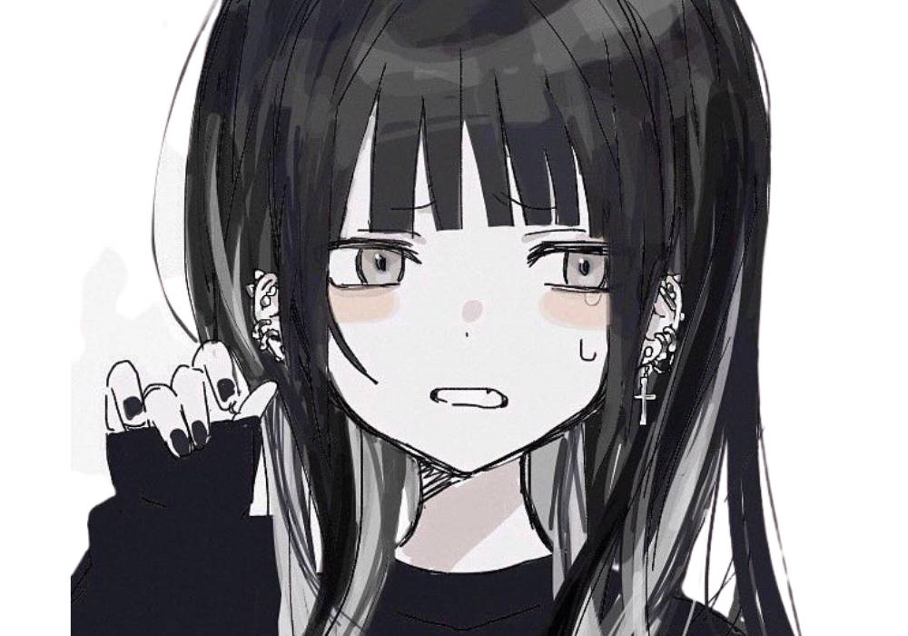 Emo Kız Sert Anime Profil Fotoğrafı Duvar Kağıdı