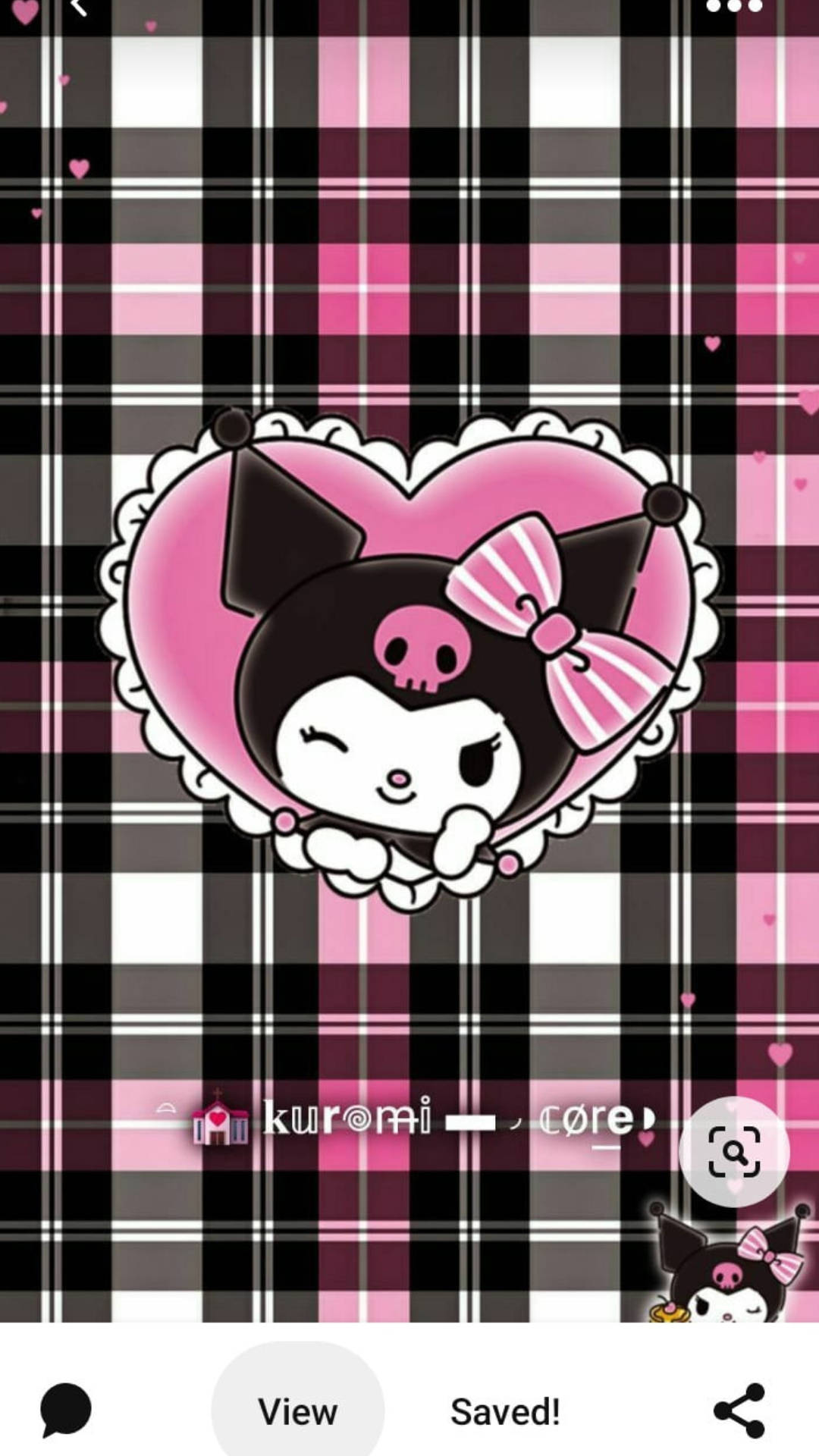 Emo Tarzı My Melody Kuromi Duvar Kağıdı