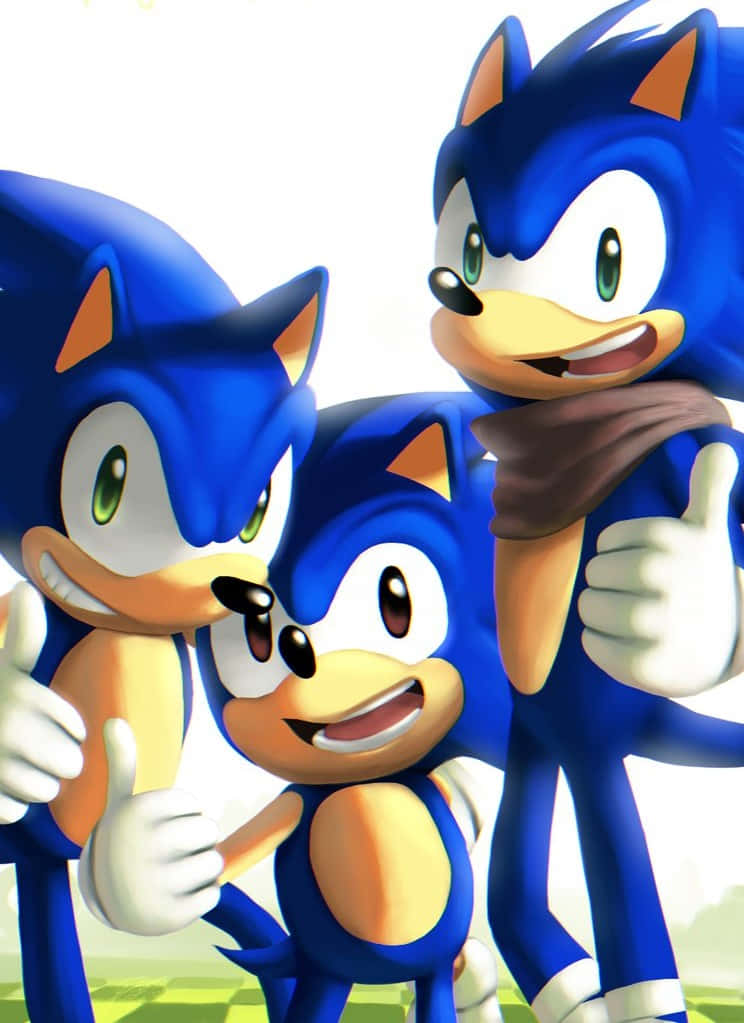 En hızlı kahraman Sonic, günü kurtarmaya hazır! Duvar Kağıdı