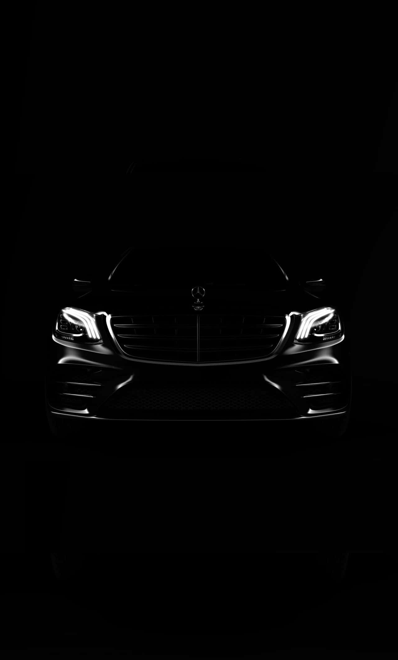 En İyi Mercedes Arka Planı Gölgelerdeki Siyah Mercedes Duvar Kağıdı