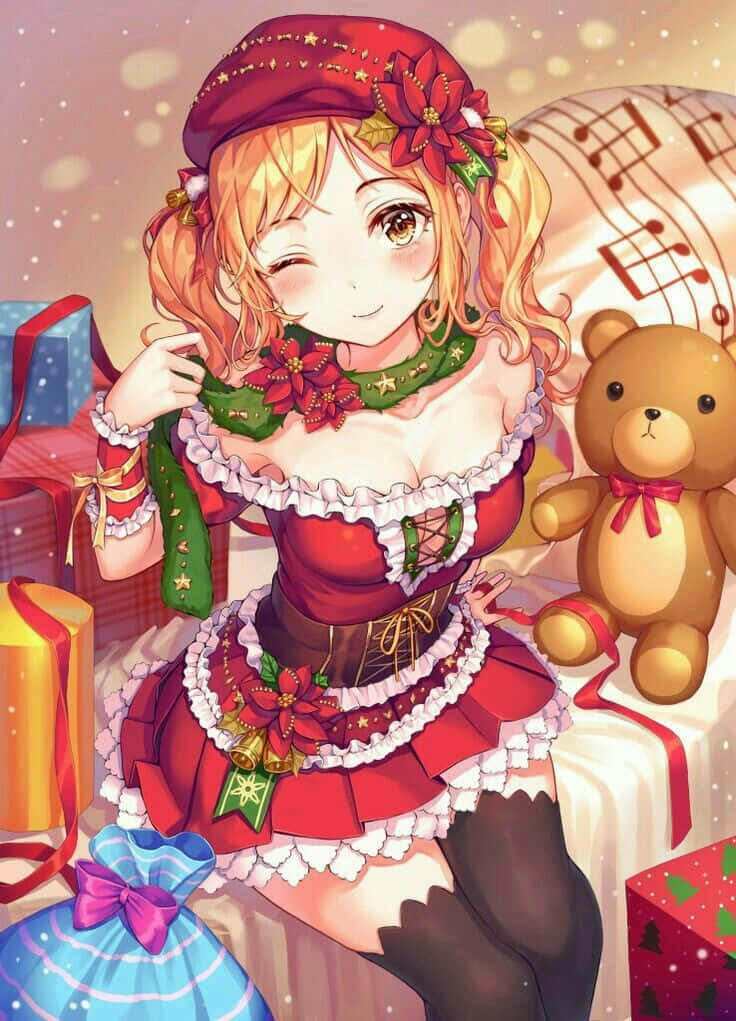 En sevdiğin Anime karakterleriyle Noel'i kutla! Duvar Kağıdı