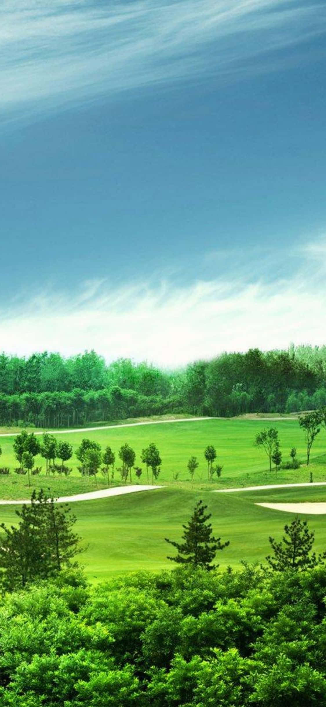 En Sevdiğiniz Golf Sahasında iPhone X ile Profesyonel Gibi Vuruş Yapın Duvar Kağıdı