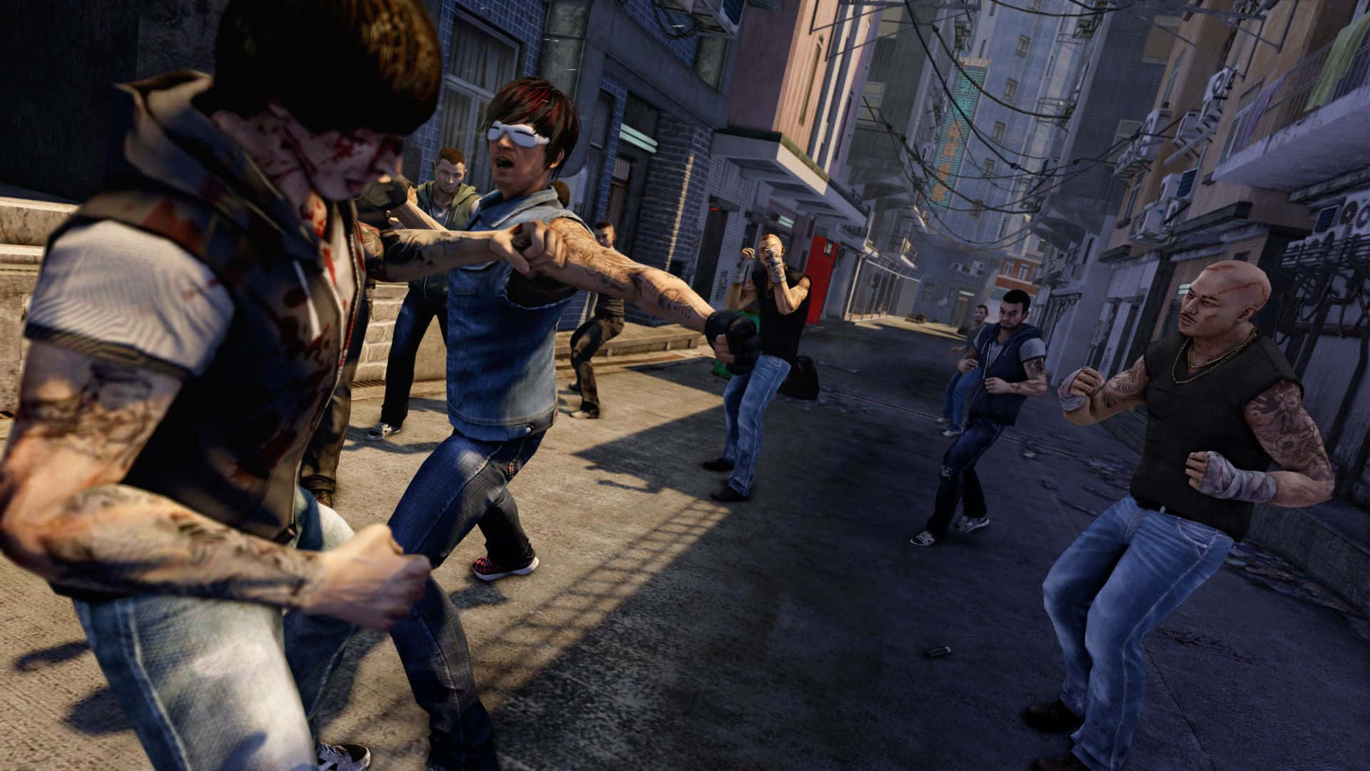 Entrika ve macera dolu bir dünyayı Sleeping Dogs'da keşfedin Duvar Kağıdı