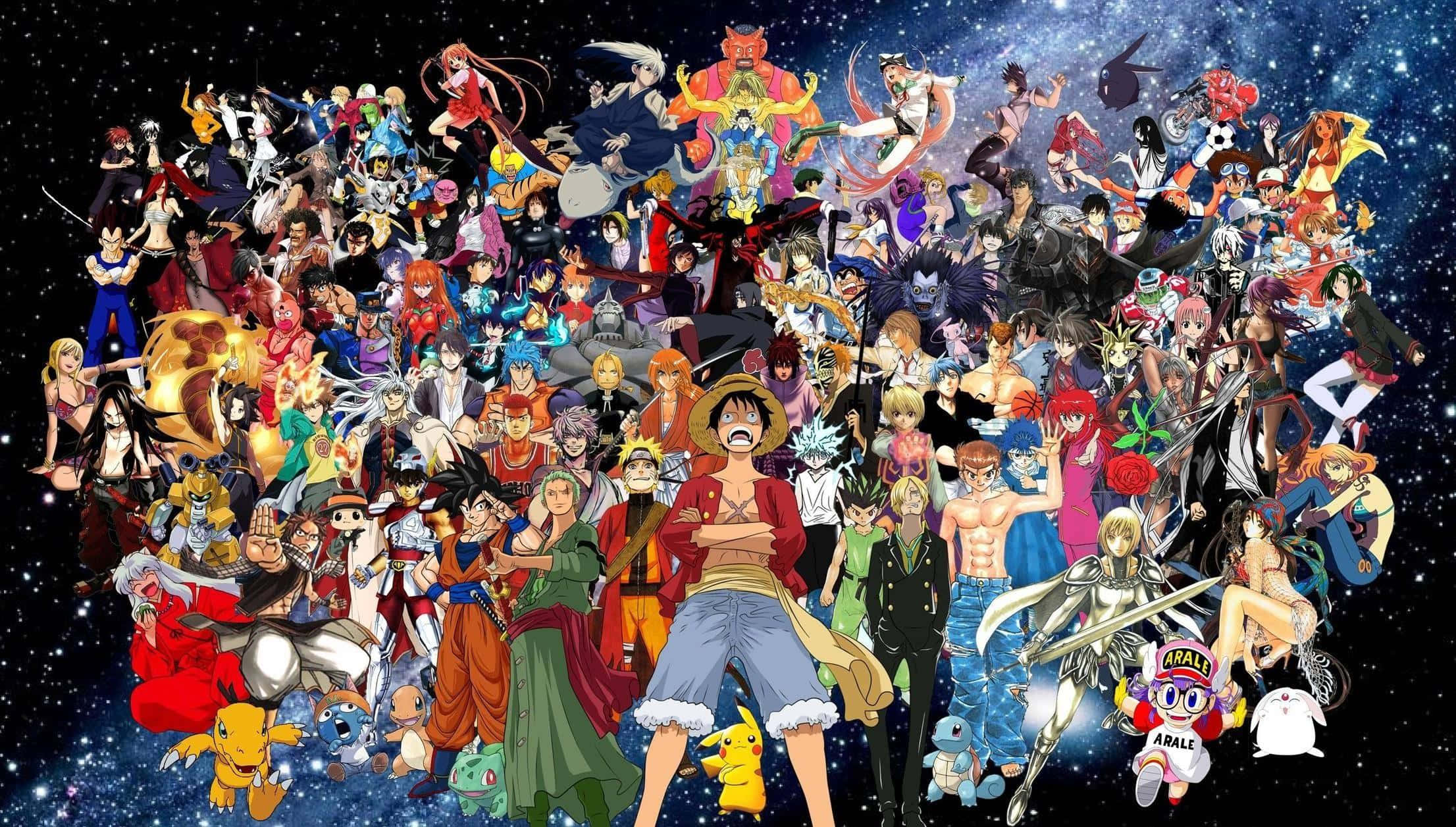 Epik Anime Tüm Karakterler HD Koleksiyonu Duvar Kağıdı