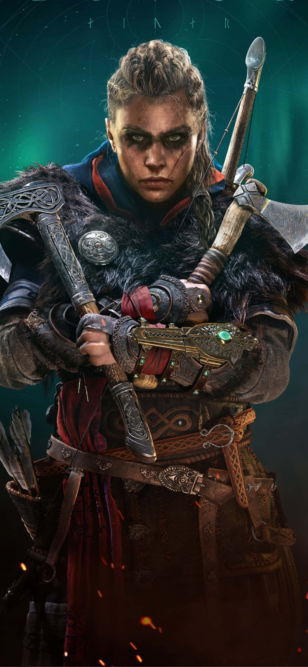 iPhone XS Max için Epik Assassin's Creed Valhalla Duvar Kağıdı