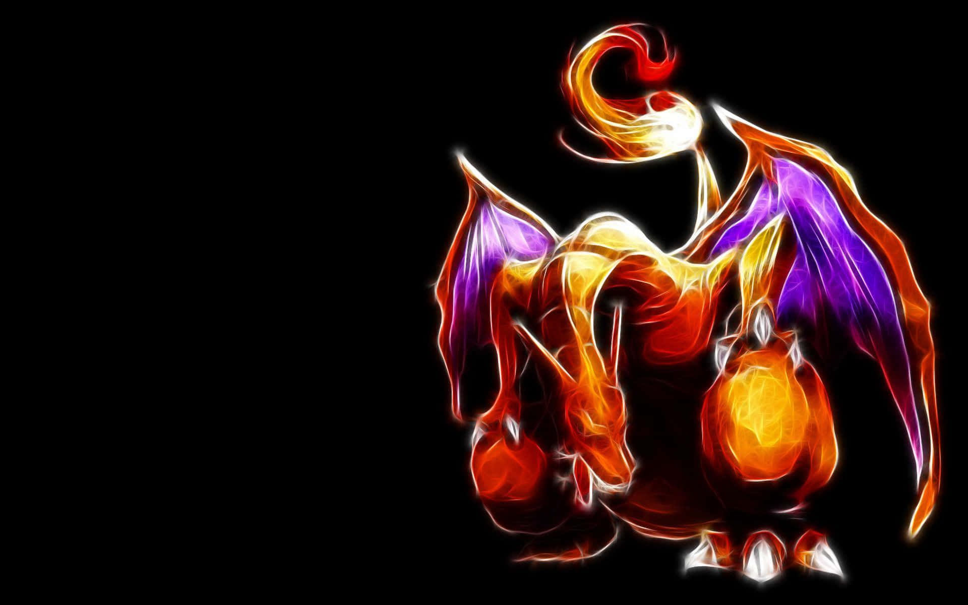 Epik Ateş Püskürten Charizard Aksiyonda Duvar Kağıdı