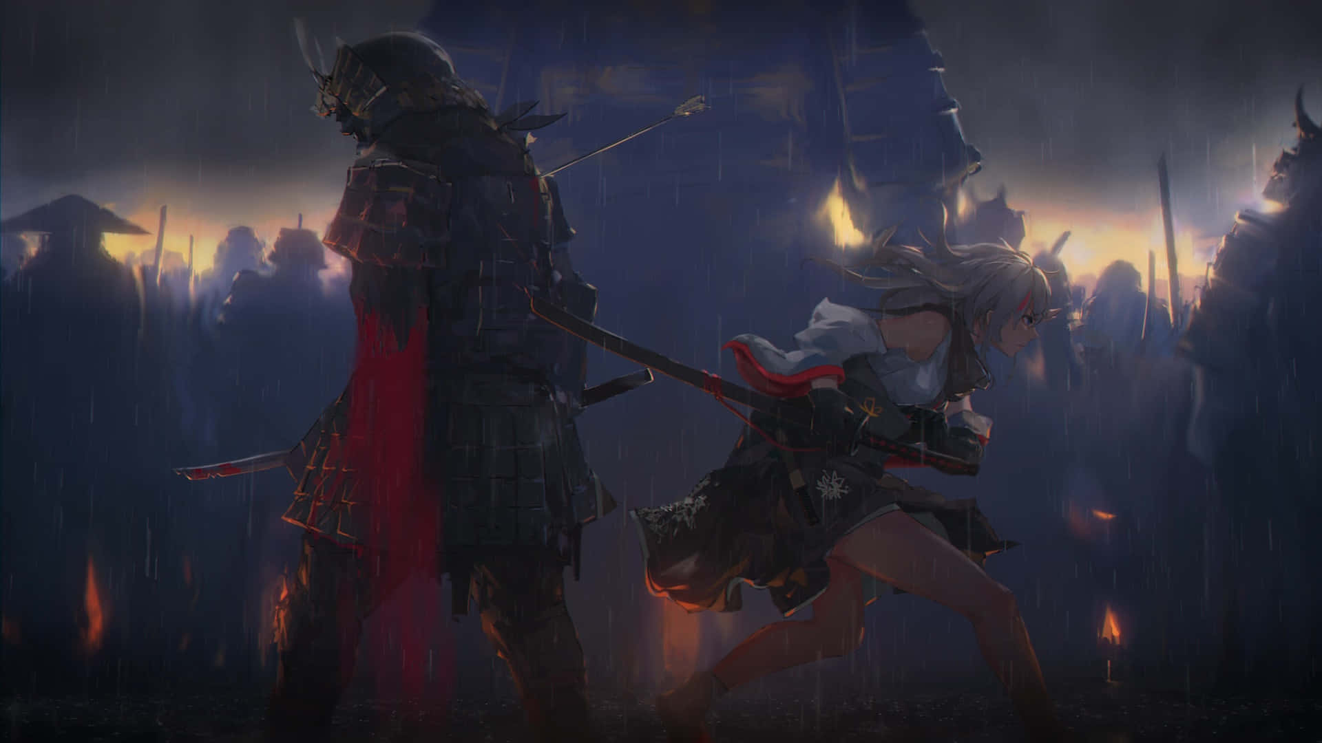 Epik bir anime savaşı kızışıyor! Duvar Kağıdı