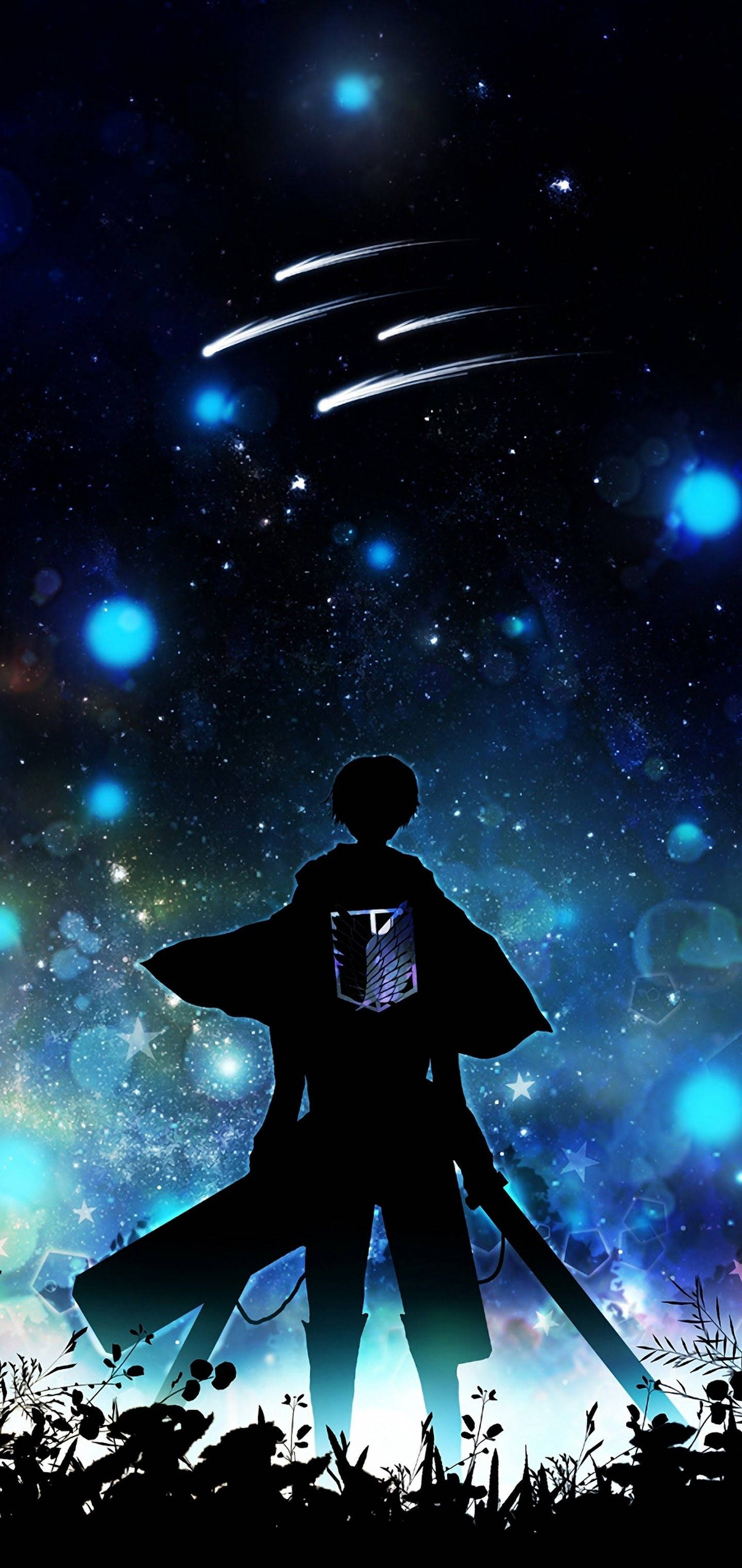 Eren Silüeti Attack On Titan iPhone Duvar Kağıdı