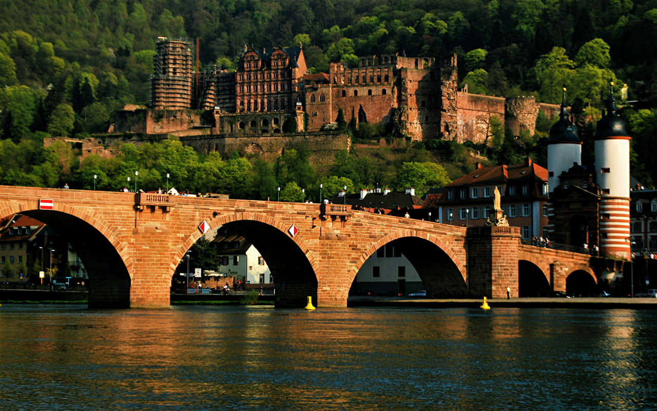 Eski Köprü ve Heidelberg Şatosu Duvar Kağıdı