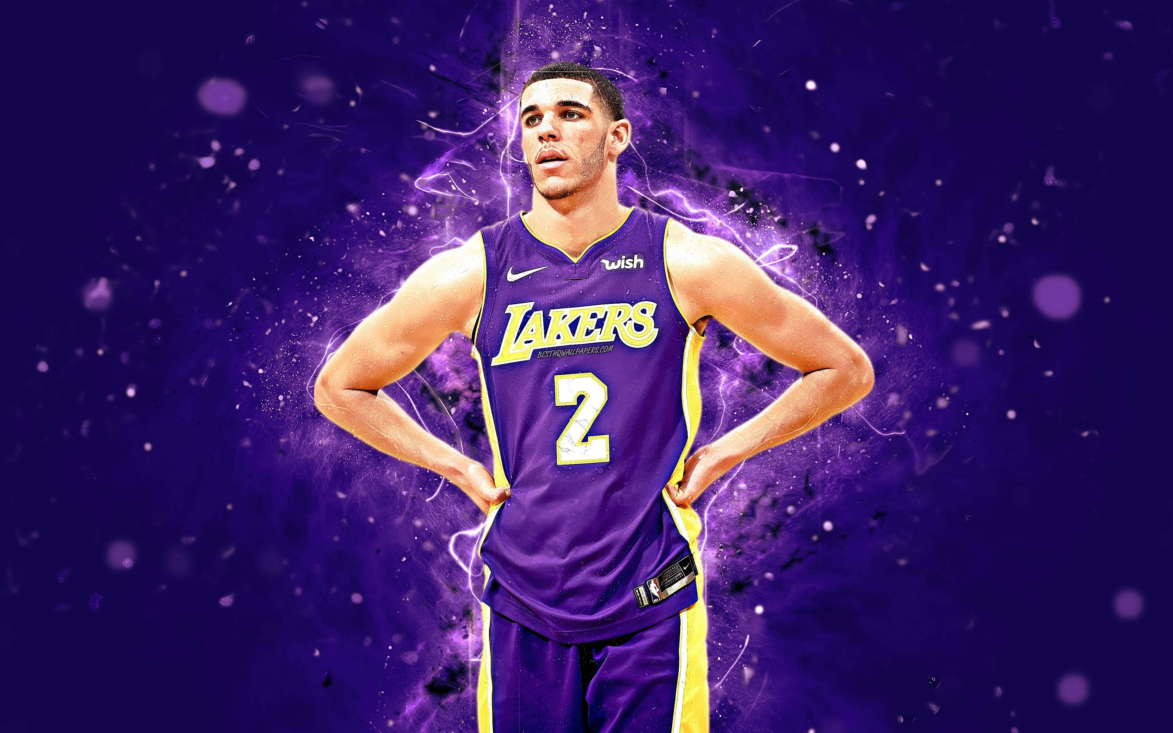 Eski Lakers Oyuncusu Lonzo Ball Duvar Kağıdı