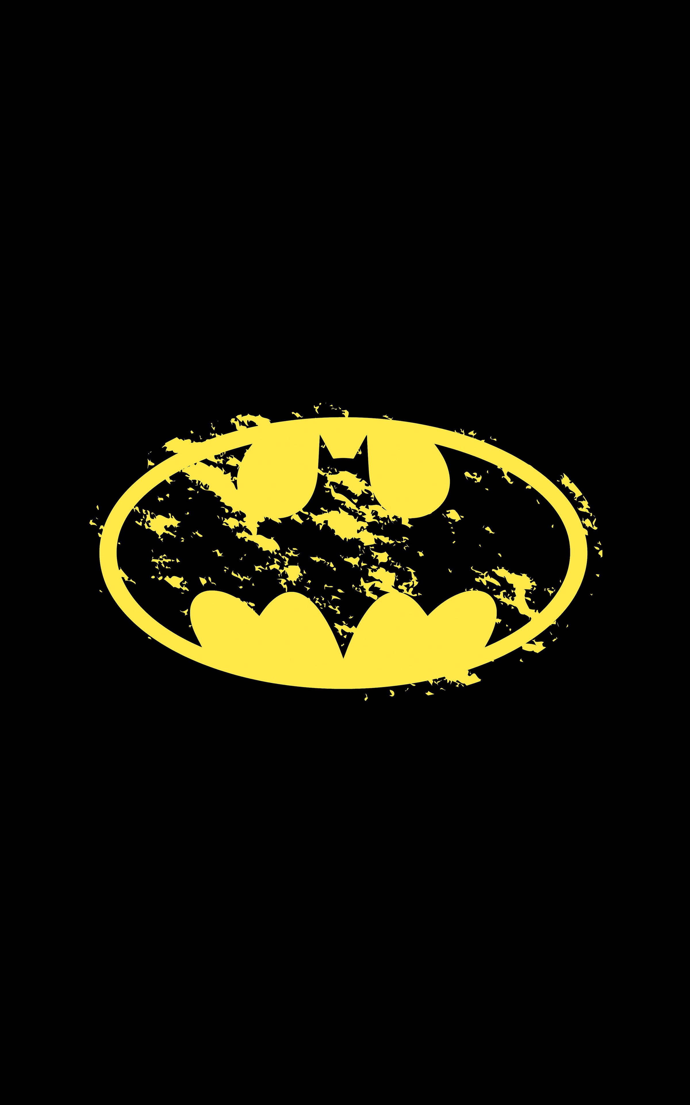 Eskimiş Sarı Batman Logosu iPhone Duvar Kağıdı