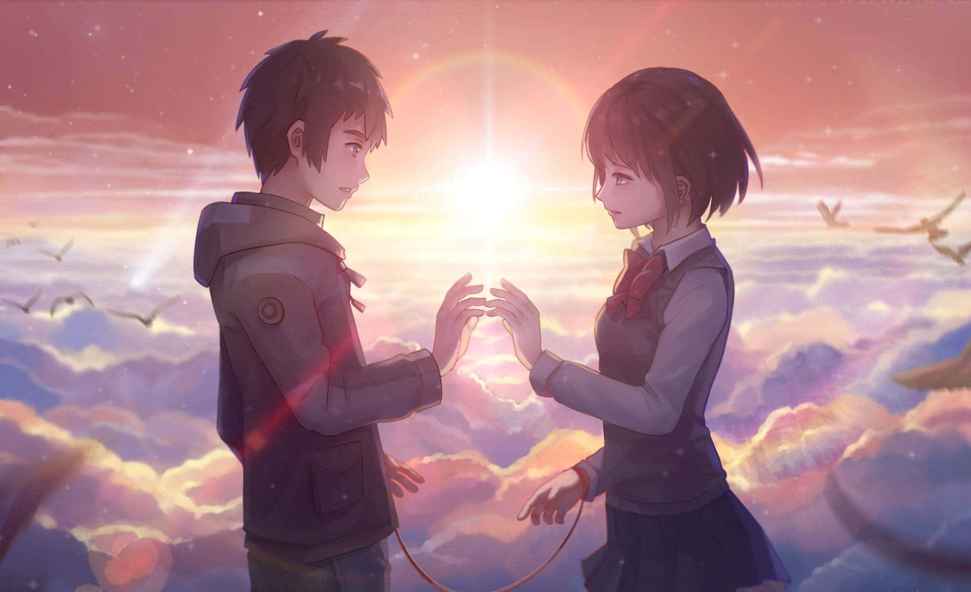 Eşleşen Anime Your Name Alacakaranlık Duvar Kağıdı