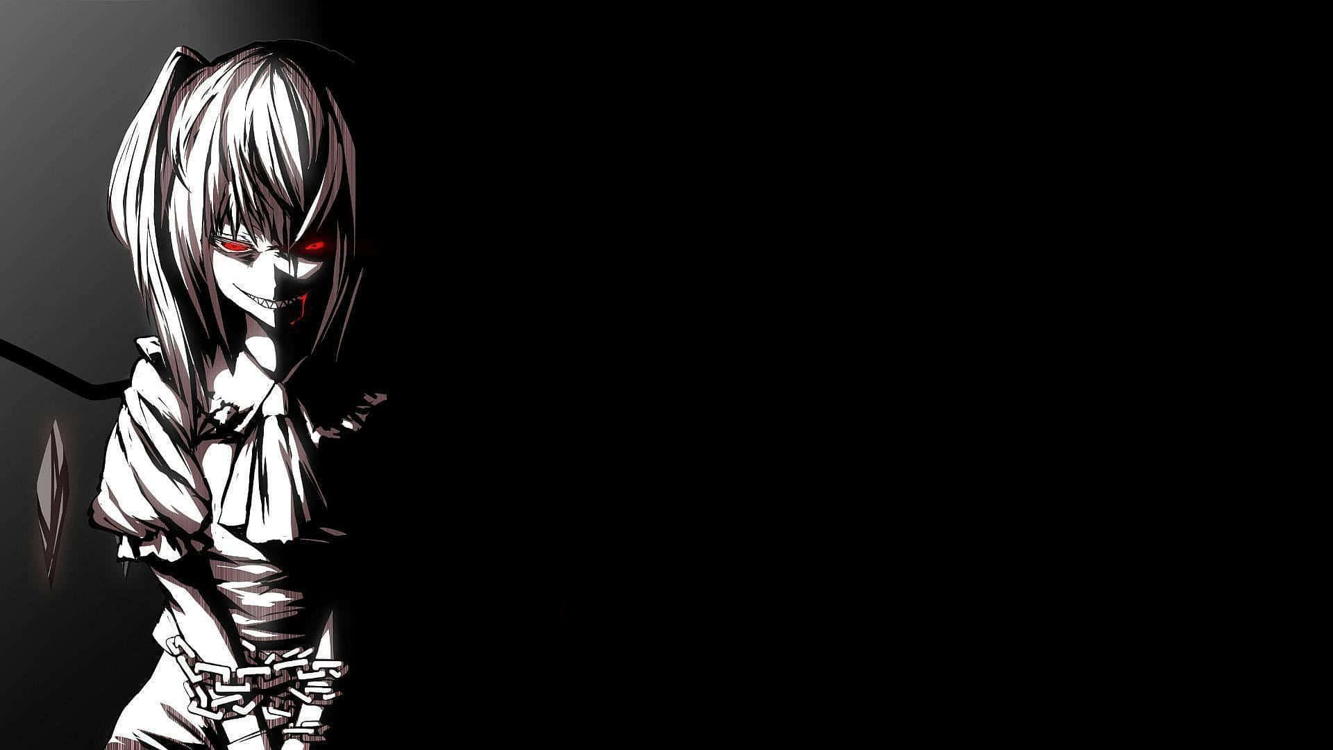 Esrarengiz Siyah Anime Estetiği PC Duvar Kağıdı