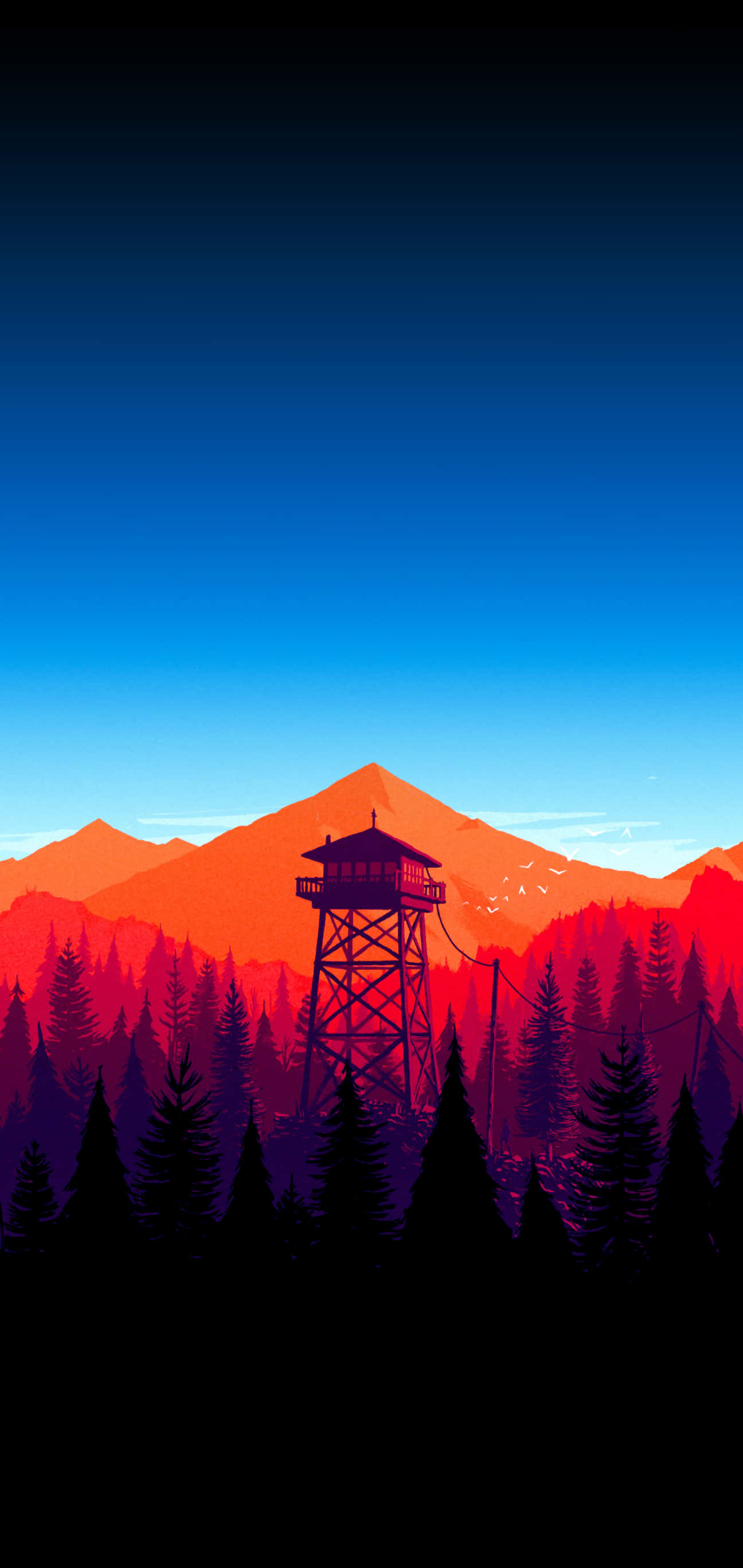 Eşsiz ve Göz Alıcı Soyut Mavi AMOLED Duvar Kağıdı