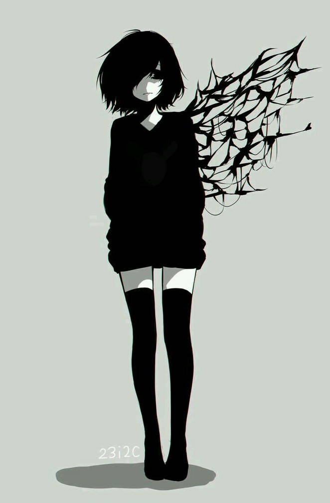 Estetik Anime Emo Kız Kirishima Duvar Kağıdı