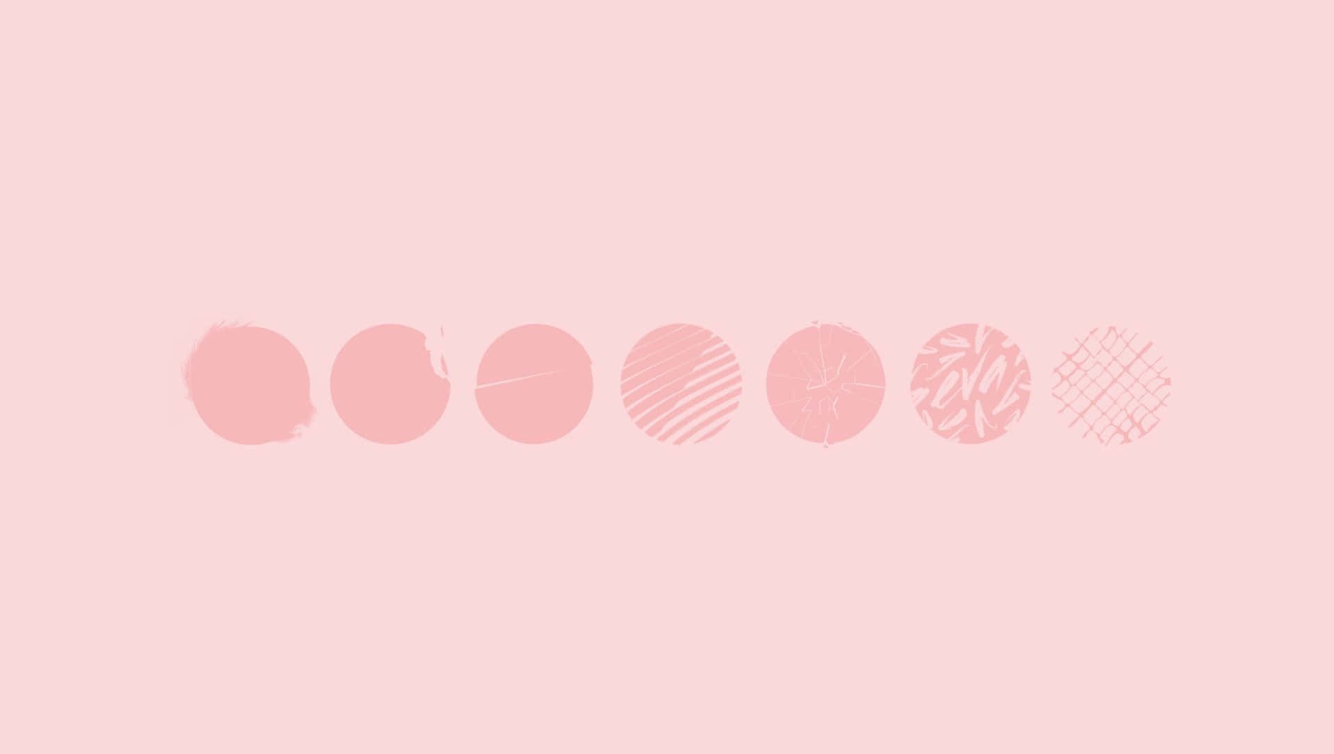 Estetik Bilgisayar Açık Pembe 2016 BTS Logosu Duvar Kağıdı