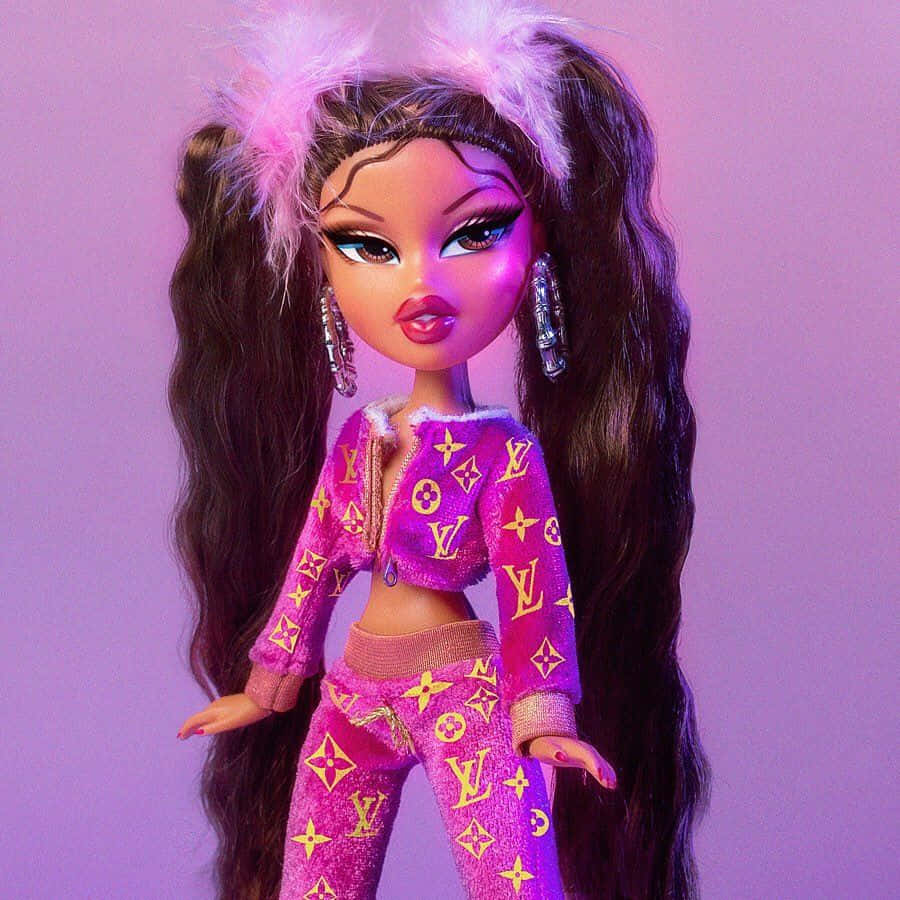 Estetik Bratz Bebeği Sasha At Kuyruğu Duvar Kağıdı