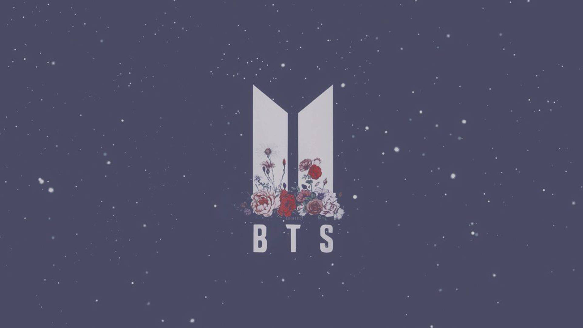 Estetik BTS Dizüstü Bilgisayar Logosu Duvar Kağıdı