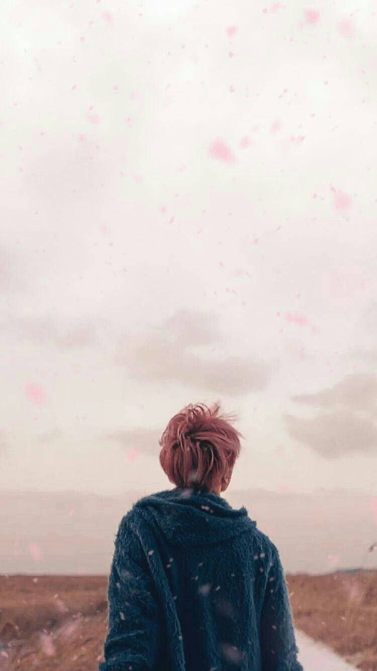 Estetik BTS Jimin Spring Day Duvar Kağıdı