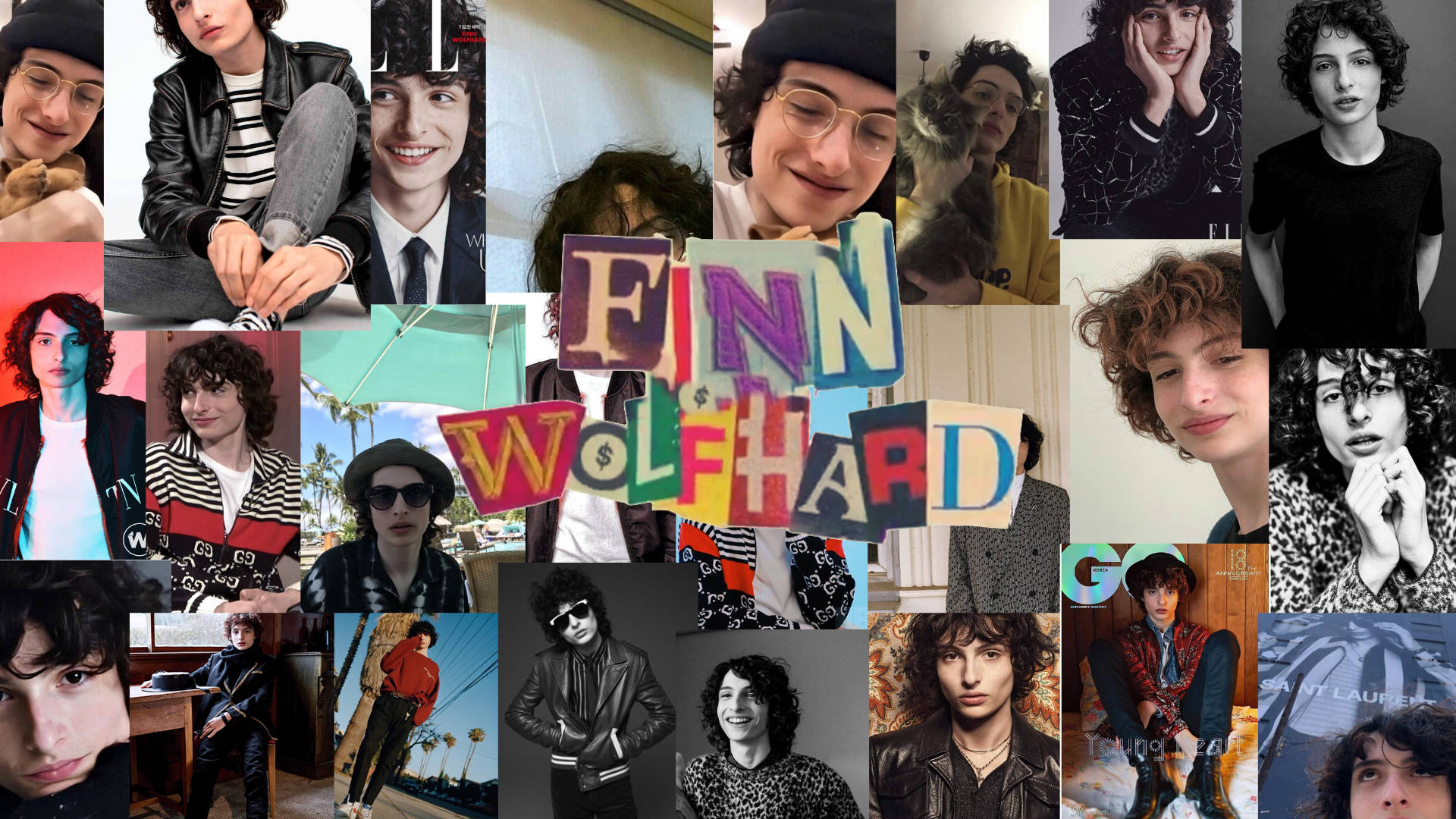 Estetik Çocuk Finn Wolfhard Duvar Kağıdı