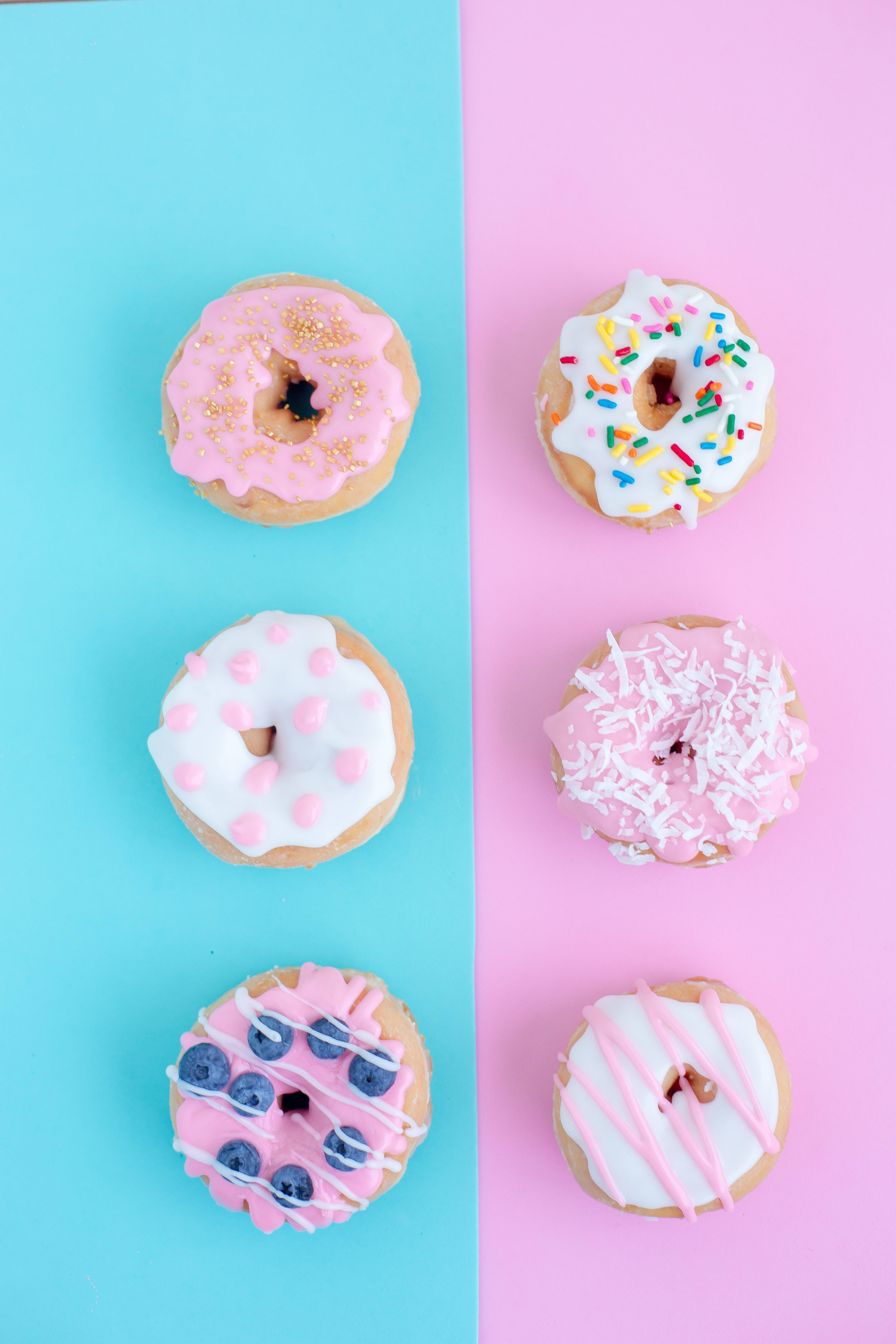 Estetik Donut Deseni Duvar Kağıdı