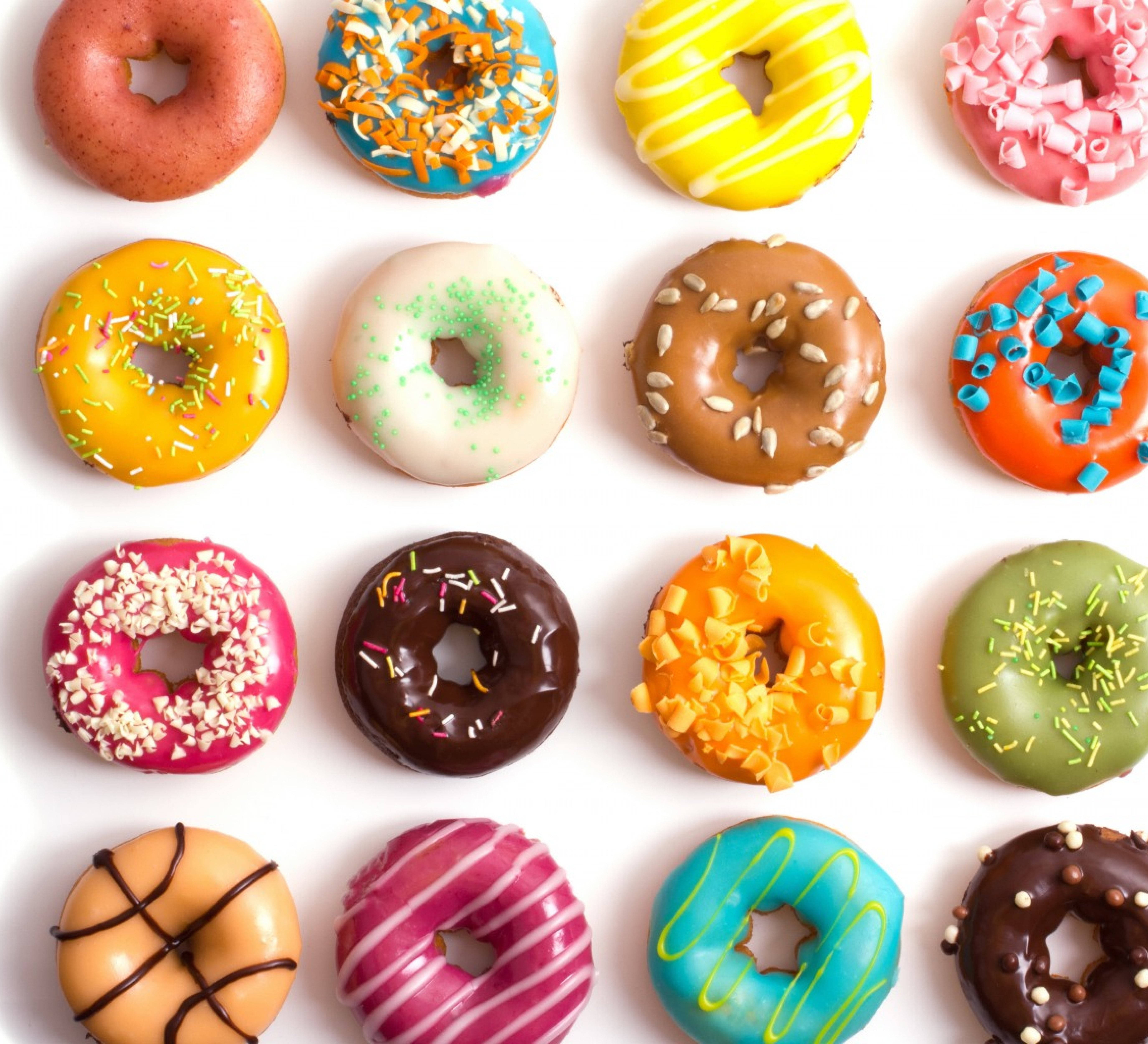 Estetik Donut Deseni Duvar Kağıdı