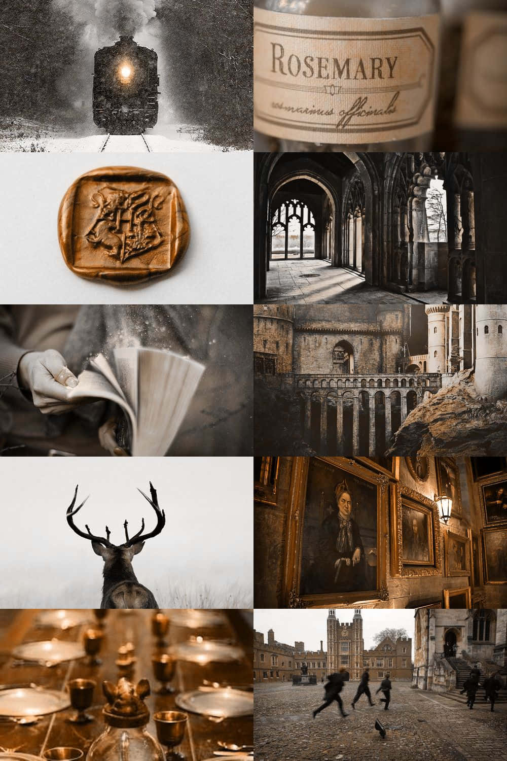 Estetik Hogwarts Sahnesi Duvar Kağıdı