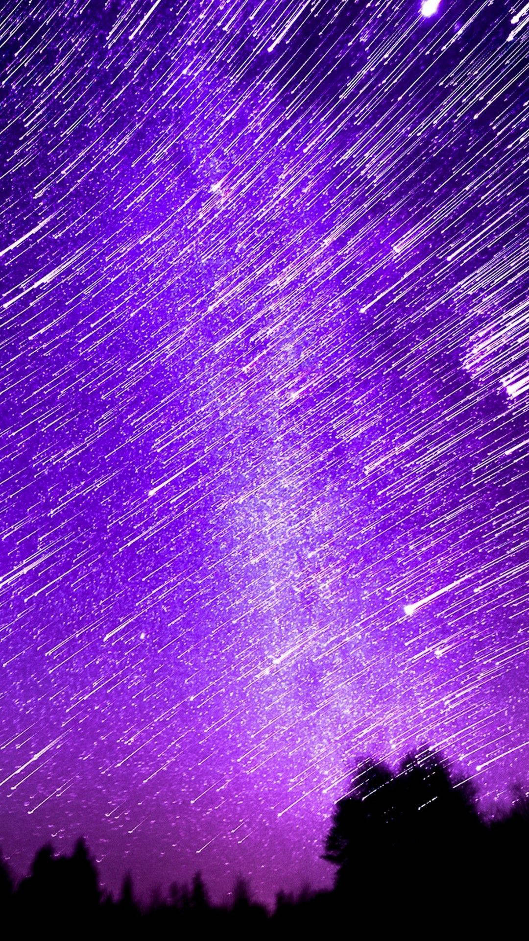 Estetik iPhone Leonid Meteor Yağmuru Duvar Kağıdı