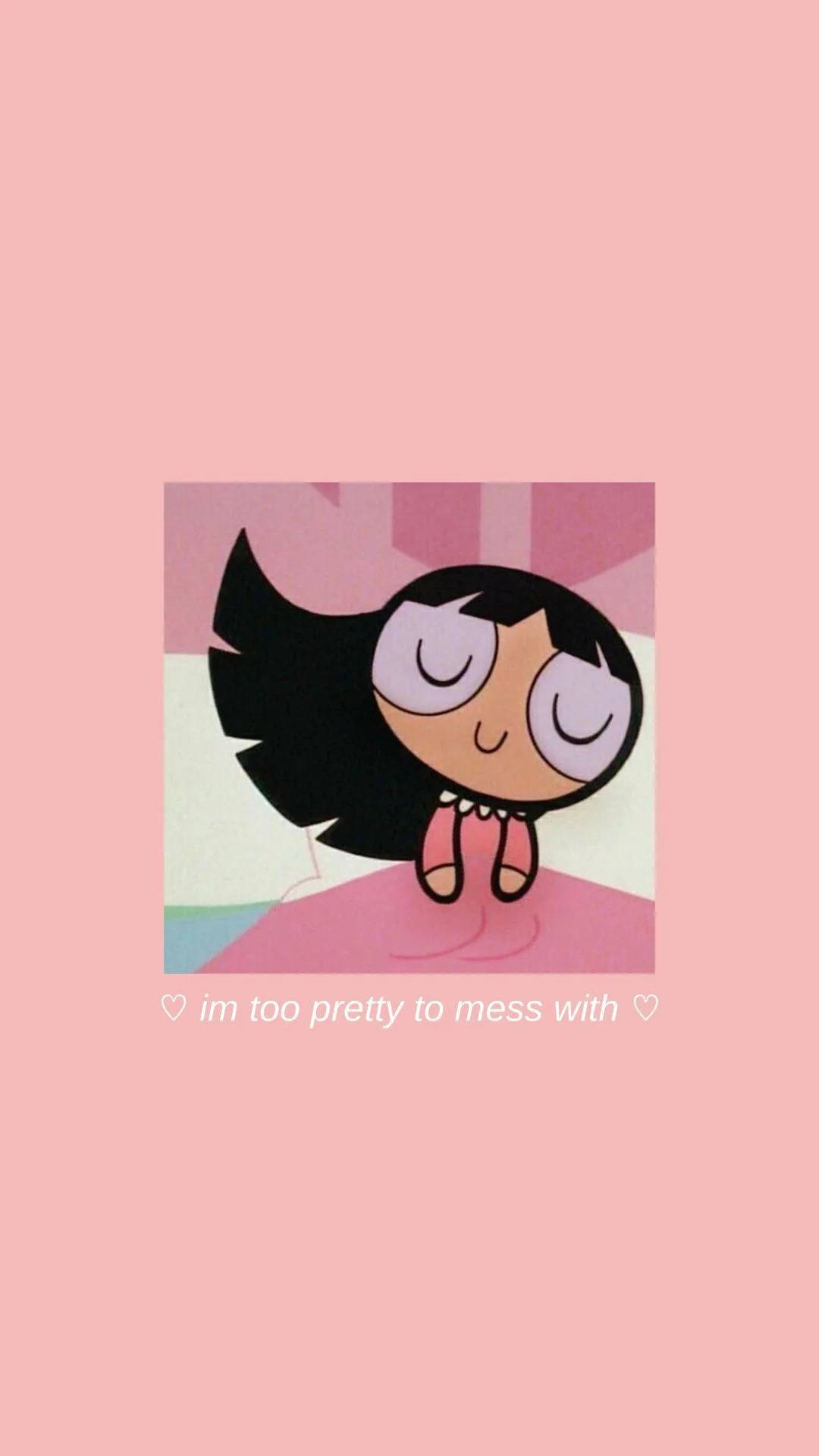 Estetik Karikatür Powerpuff Kızı Blossom Duvar Kağıdı