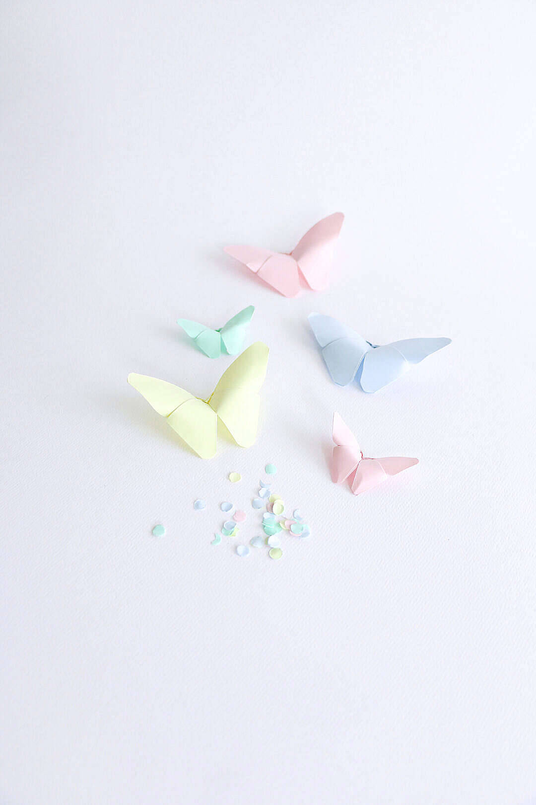 Estetik Kelebek Origami Duvar Kağıdı