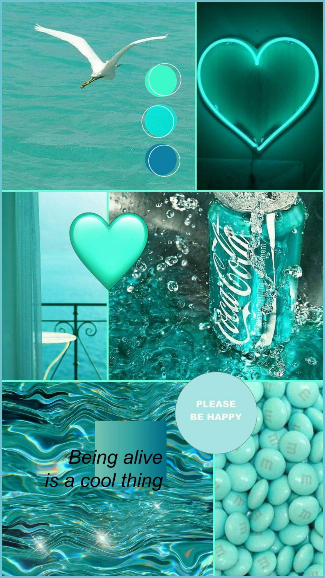 Estetik Koyu Teal iPhone Duvar Kağıdı
