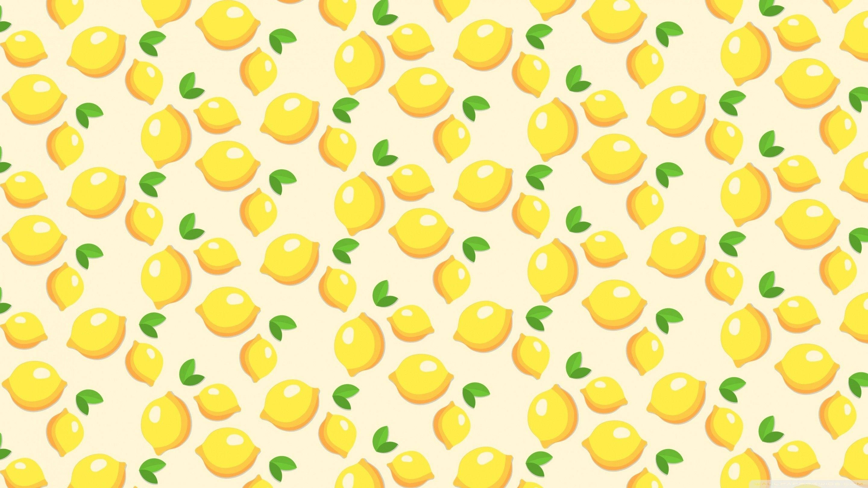 Estetik Limon Desenli Dizüstü Bilgisayar Duvar Kağıdı