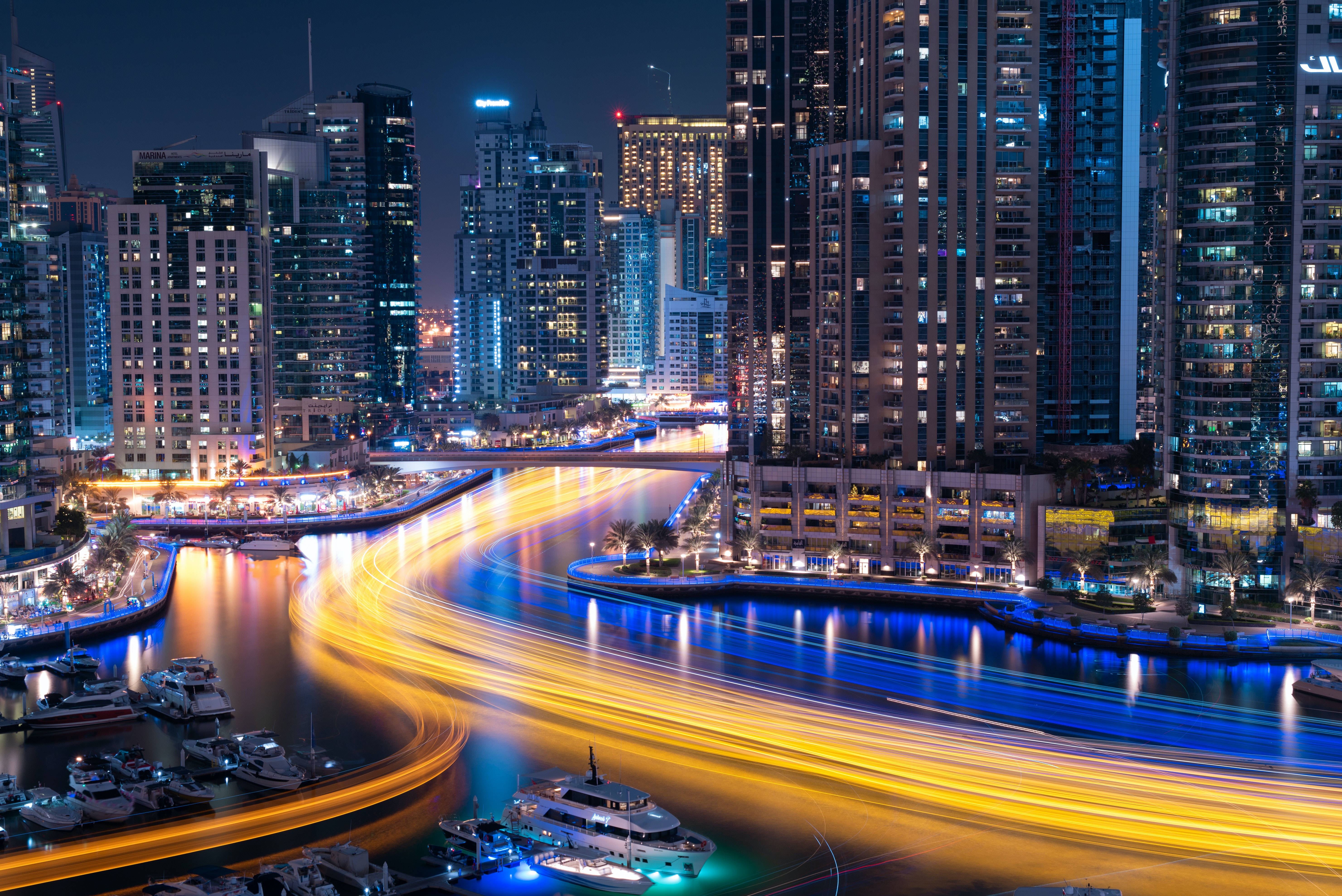 Estetik Masaüstü Dubai Marina Duvar Kağıdı