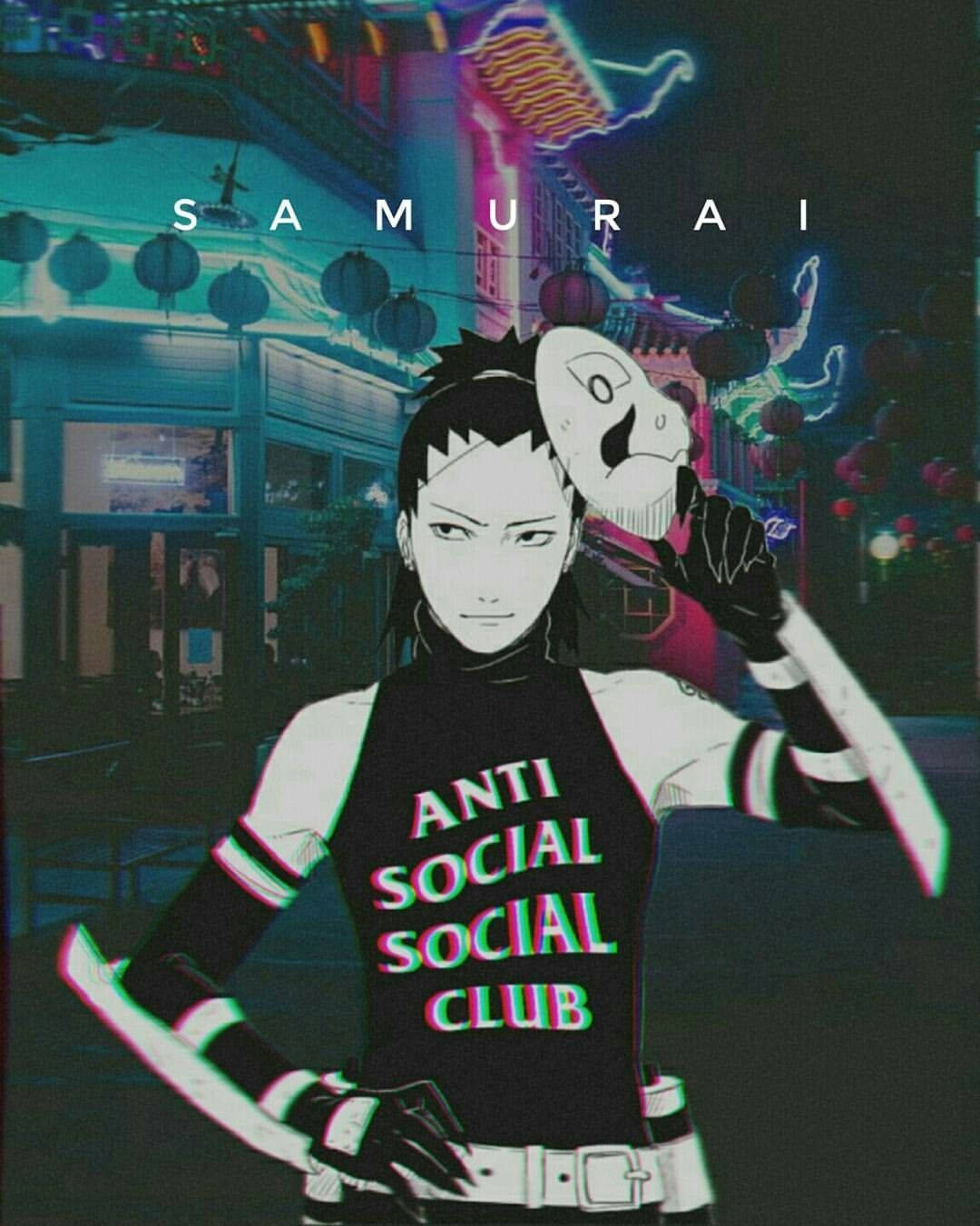 Estetik Naruto Karakteri Shikamaru Grafik Sanatı Duvar Kağıdı
