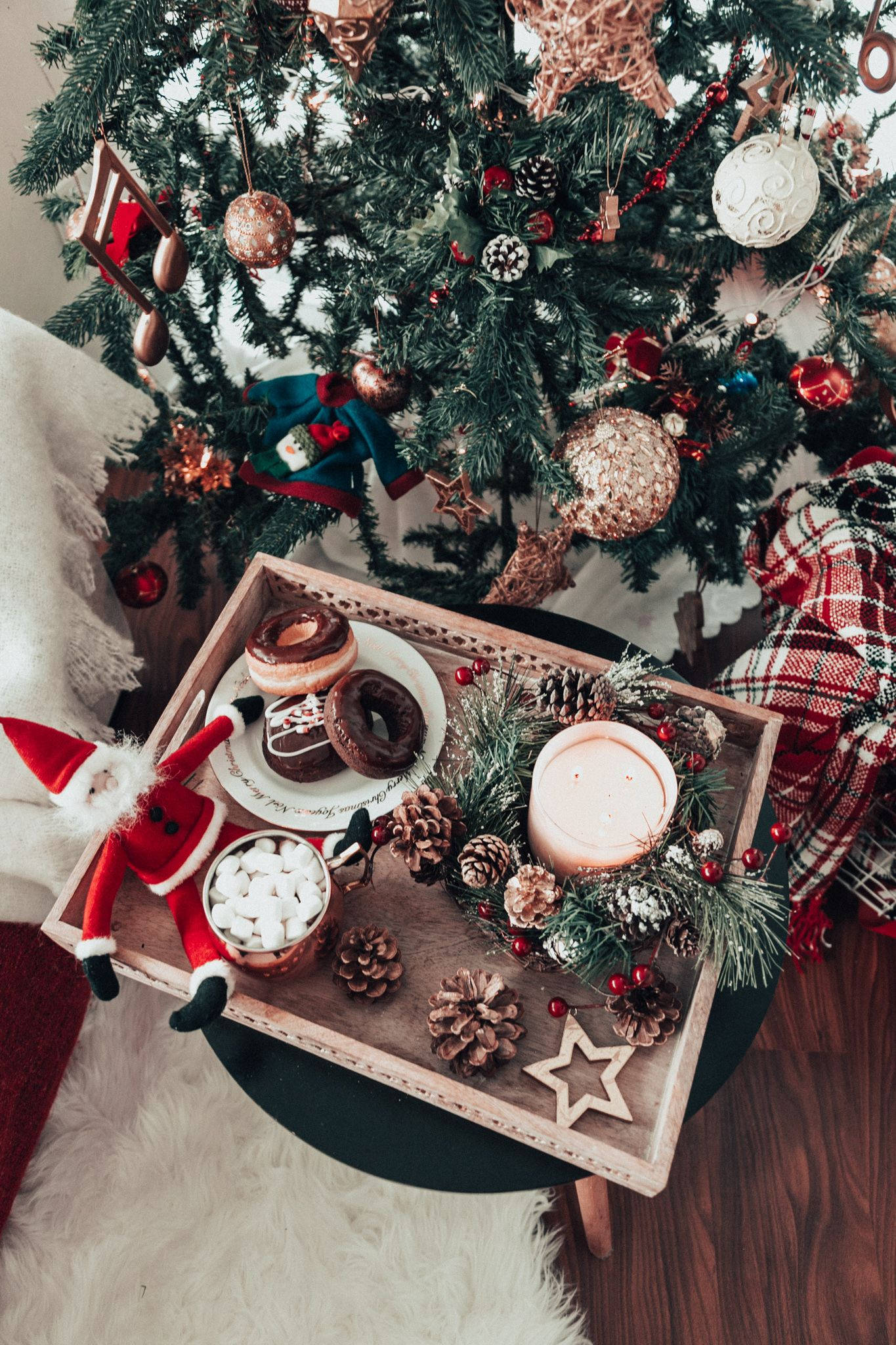 Estetik Noel Donutları Duvar Kağıdı