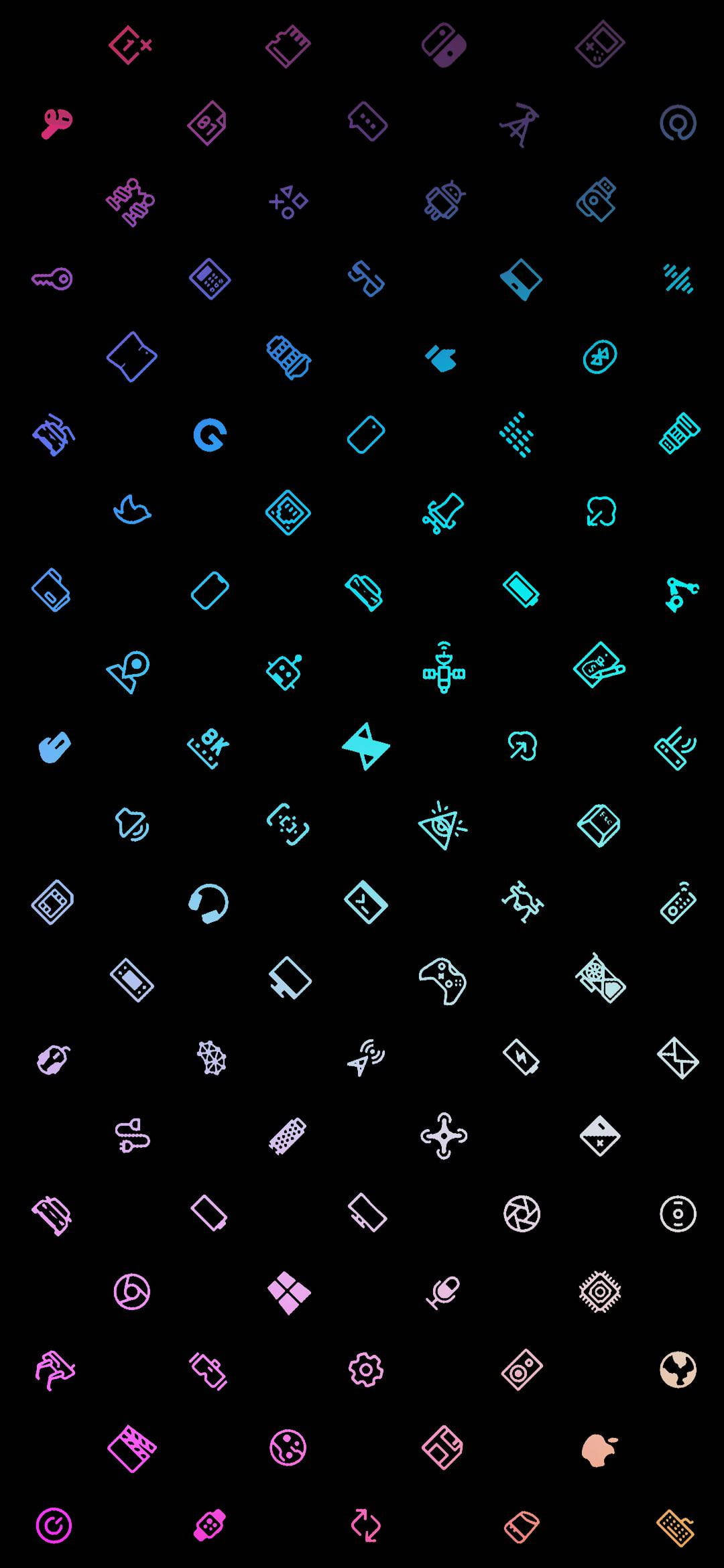 Estetik Oyun Simgeleri Logosu HD Duvar Kağıdı