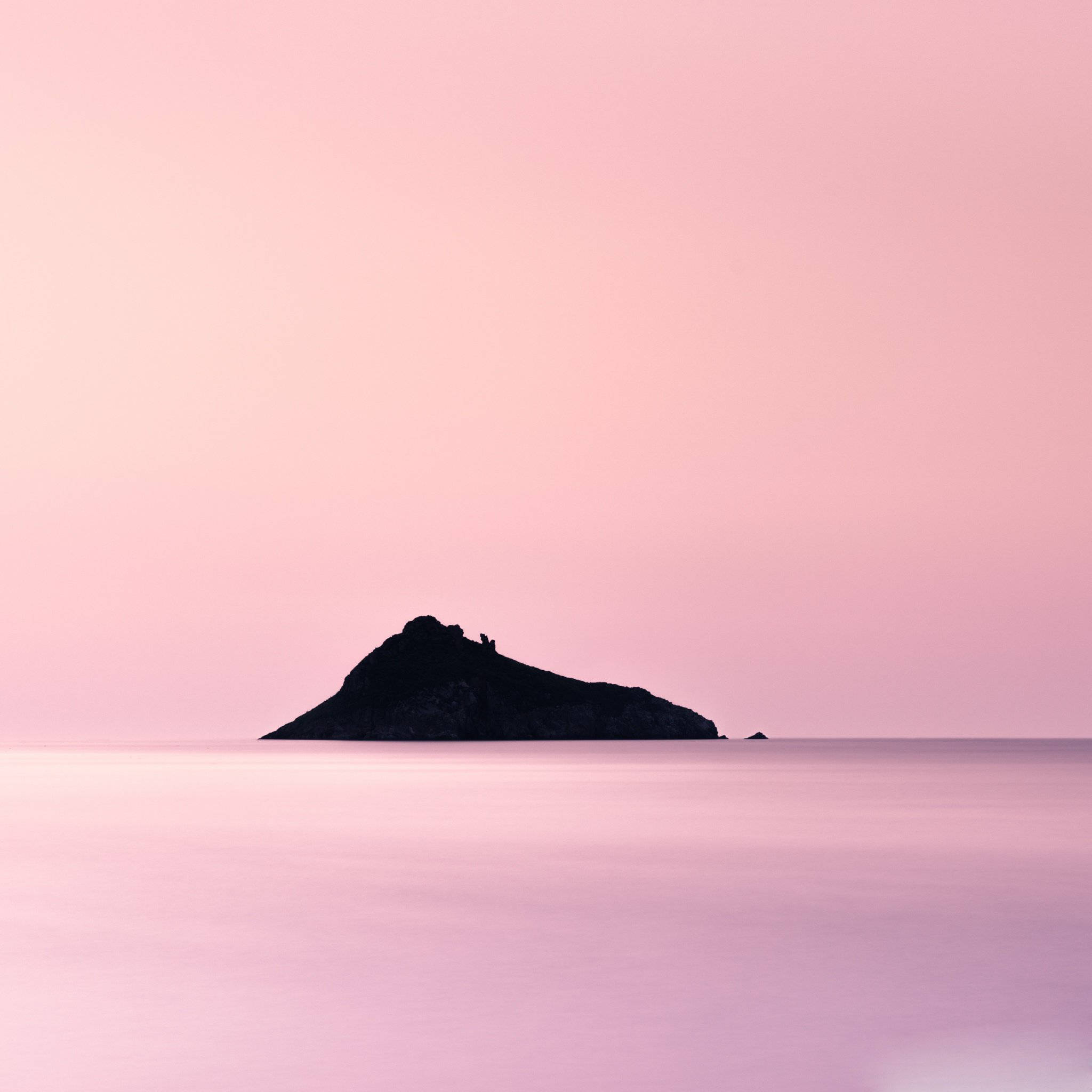 Estetik Pembe Deniz iPad Duvar Kağıdı