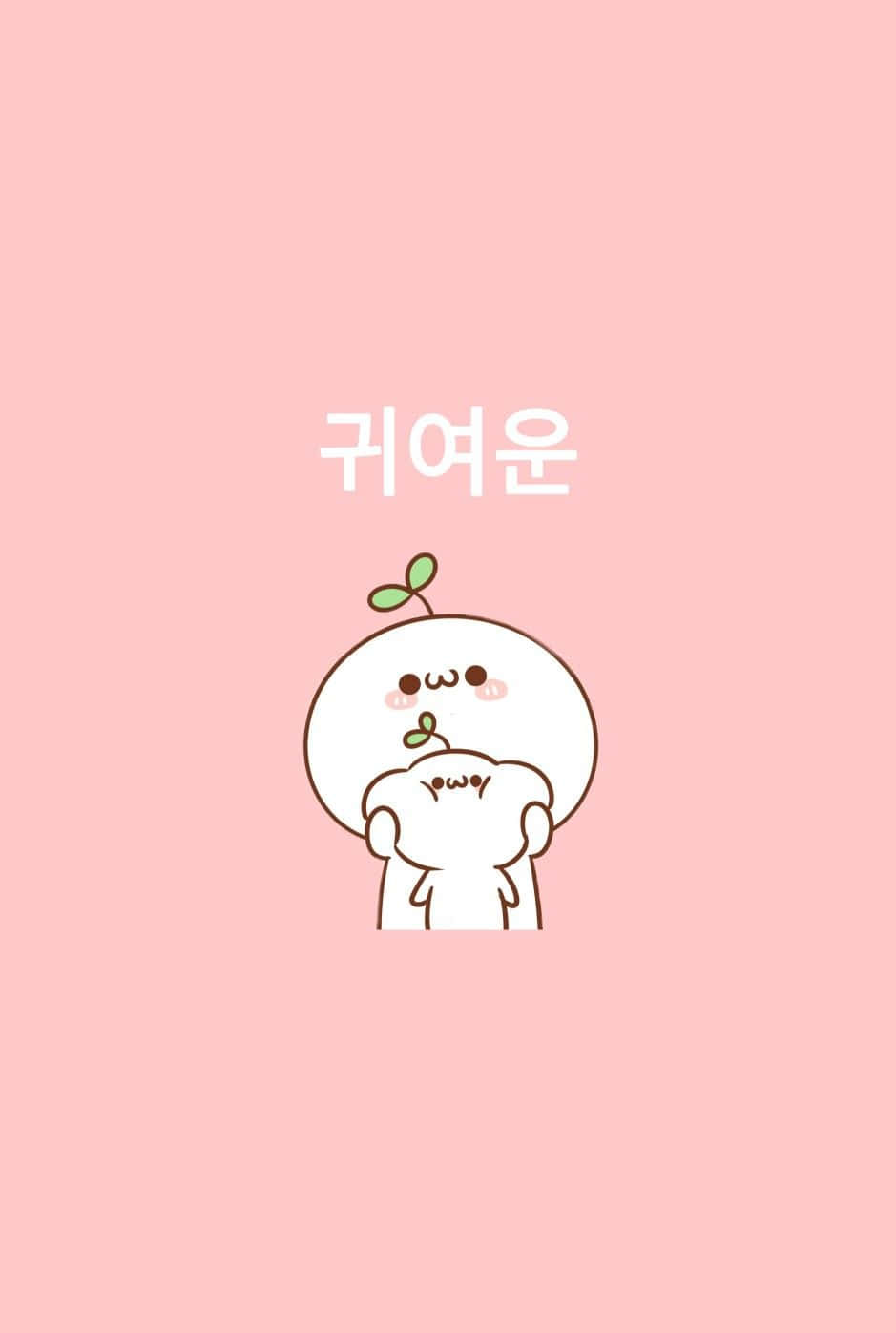 Estetik Pembe Kawaii Buddingpop Duvar Kağıdı