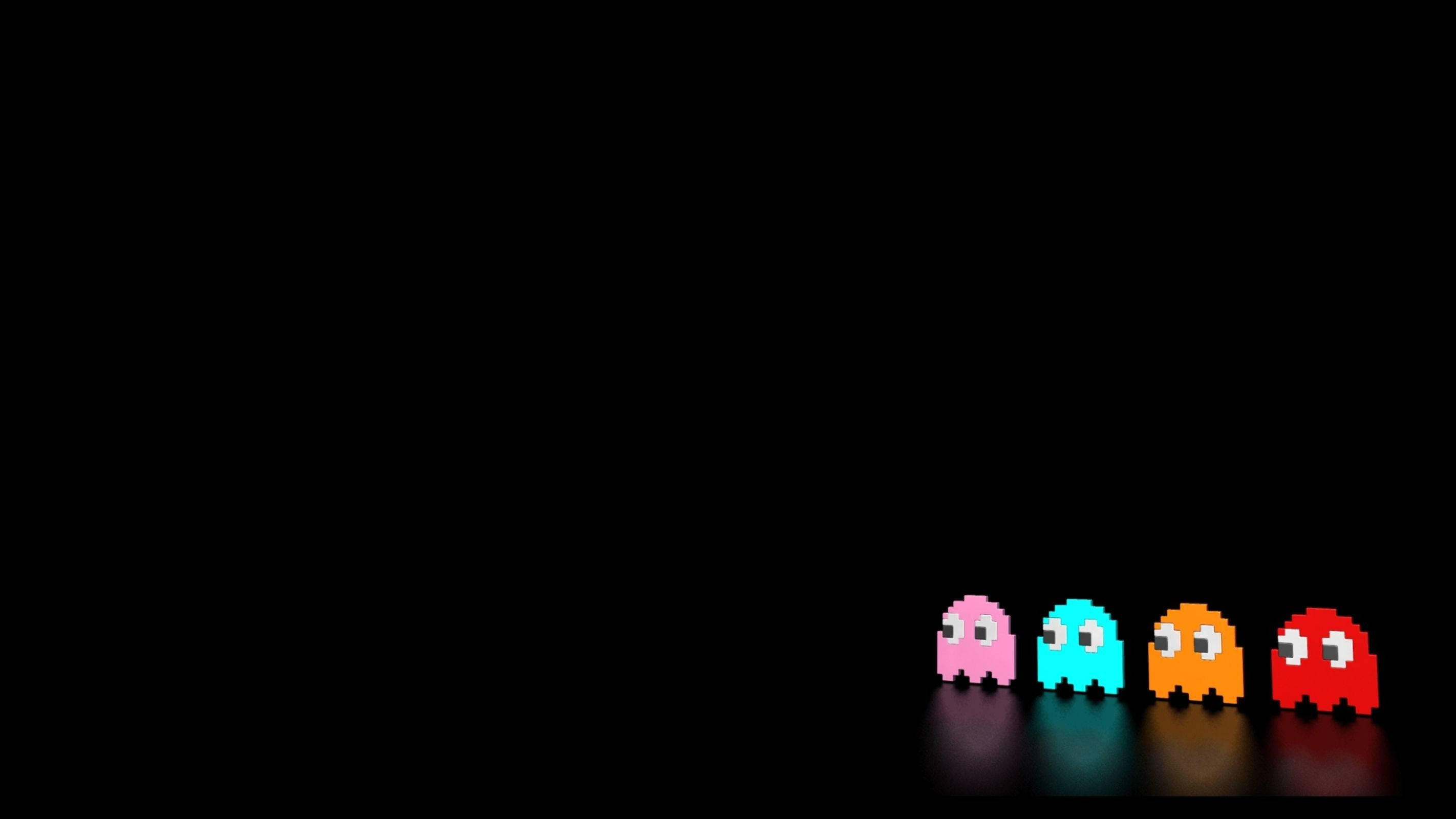 Estetik Retro Pac-Man Hayaletleri Duvar Kağıdı
