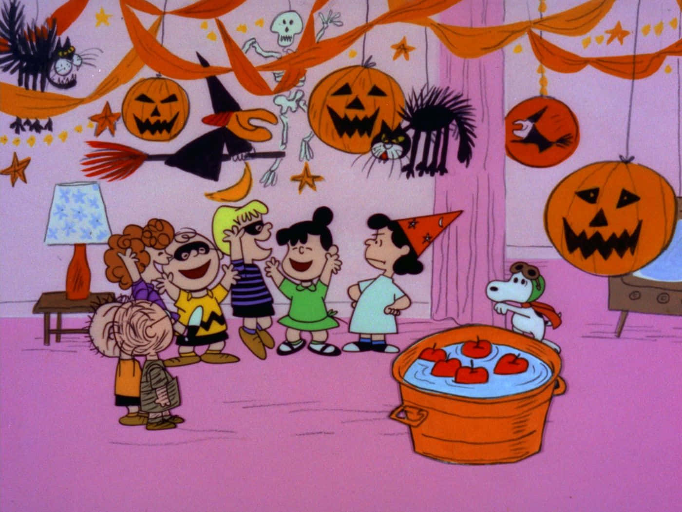 Estetik Sevimli Cadılar Bayramı Charlie Brown Duvar Kağıdı