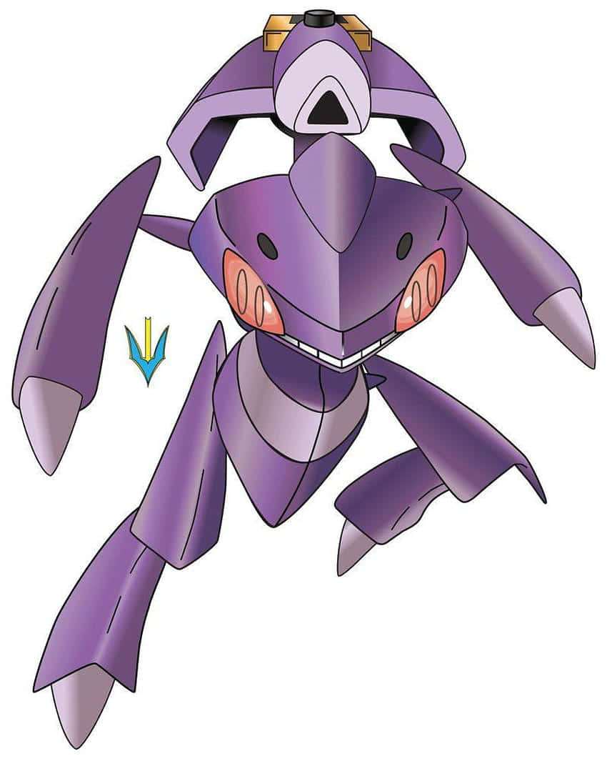 Etkileyici Genesect Pokémon İllüstrasyonu Duvar Kağıdı
