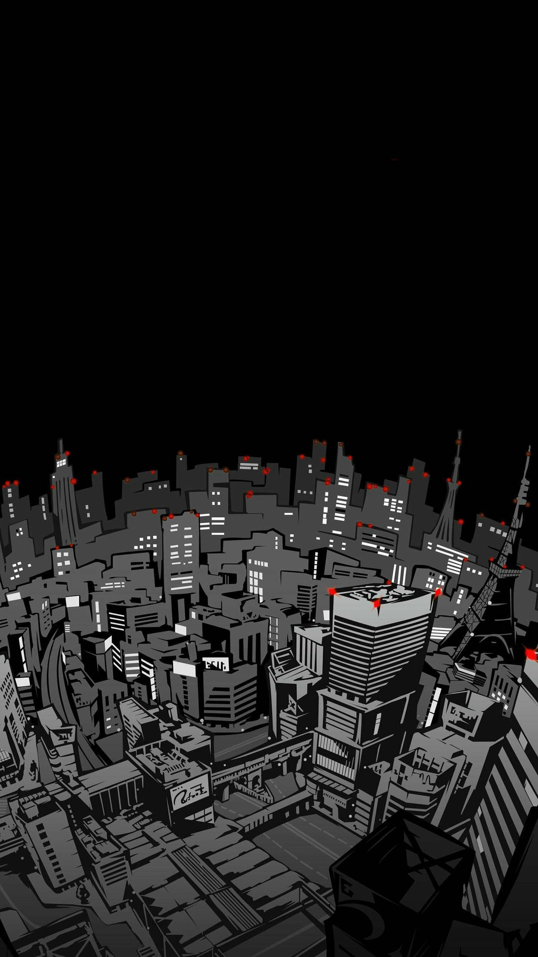 Persona 5 Telefon — Anime şehir GIF Duvar Kağıdı