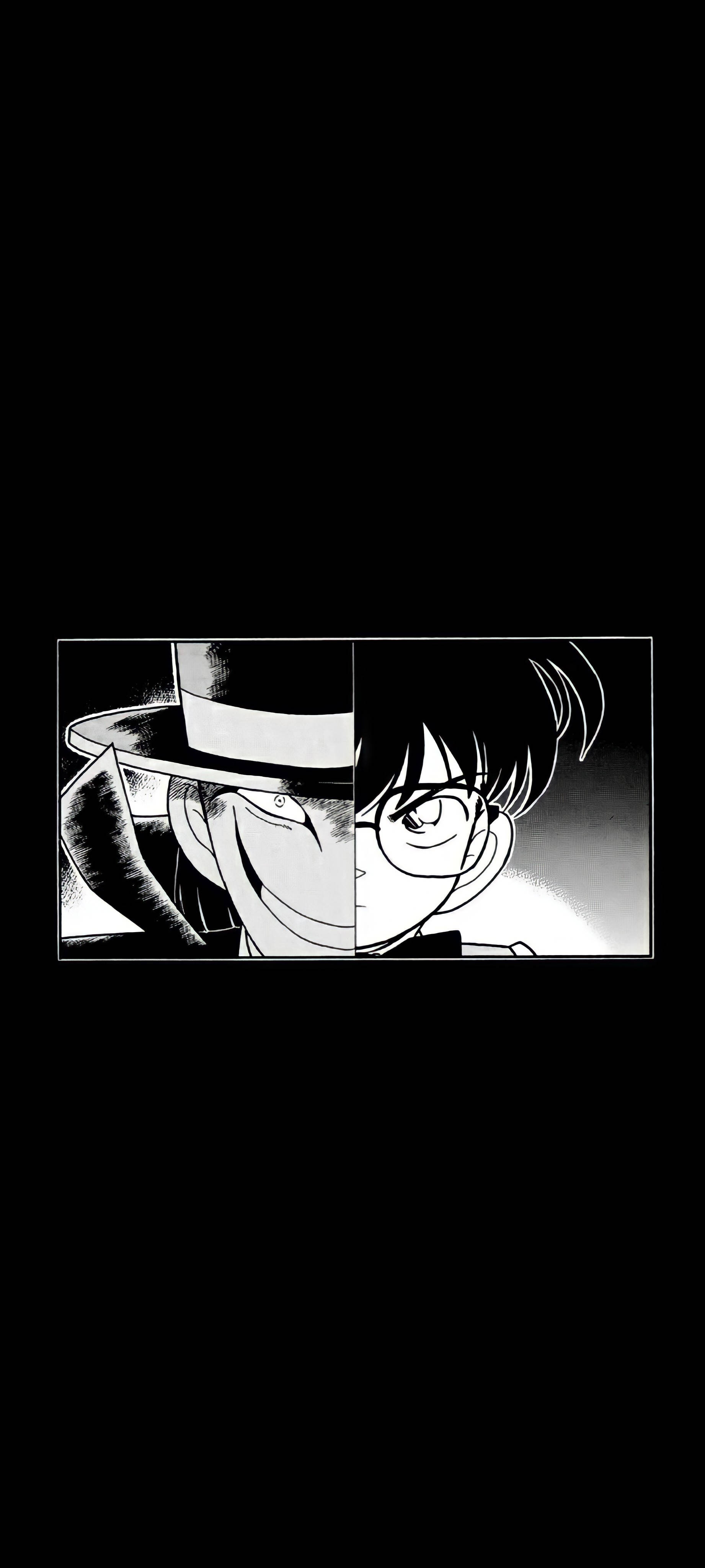 Etkileyici Siyah Manga Karakteri Duvar Kağıdı
