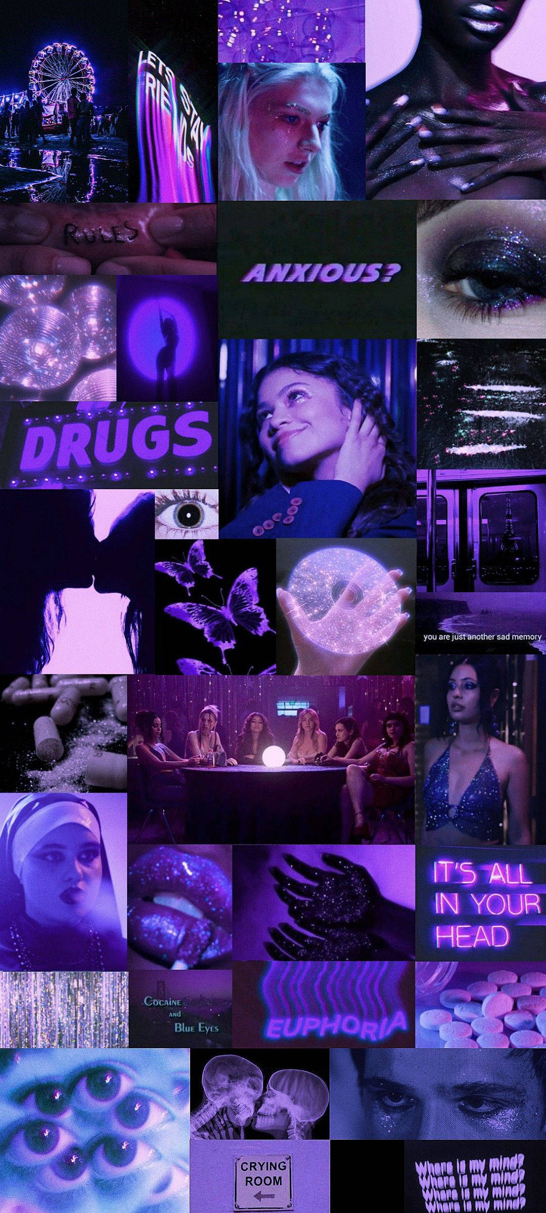 Euphoria Mor Estetik Duvar Kağıdı