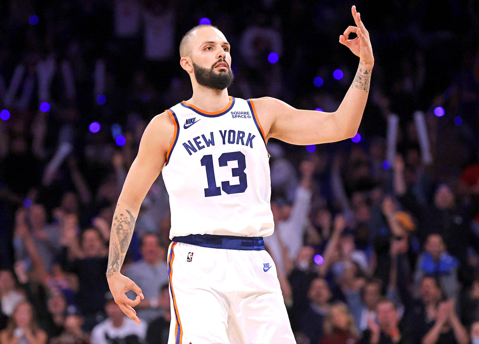Evan Fournier Üç Sayılık Atış Celtics - Knicks Duvar Kağıdı