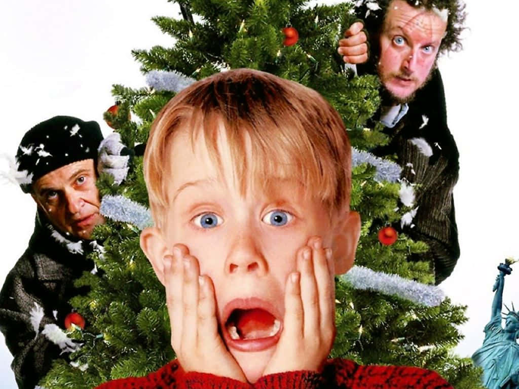 Evde Tek Başına Noel Resmi Duvar Kağıdı